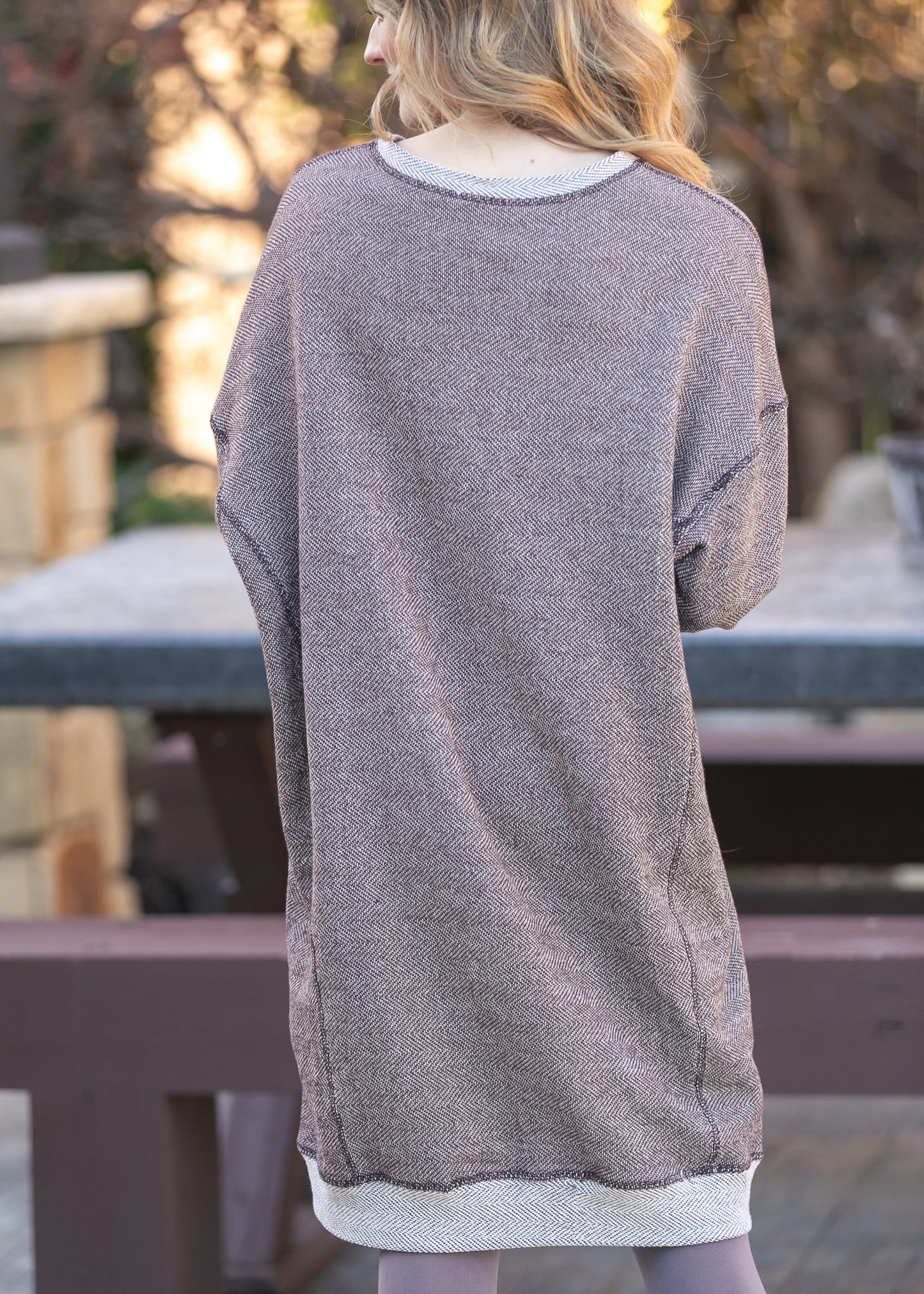 Long Sleeve Seam Detail Midi Dress - FINAL SALE