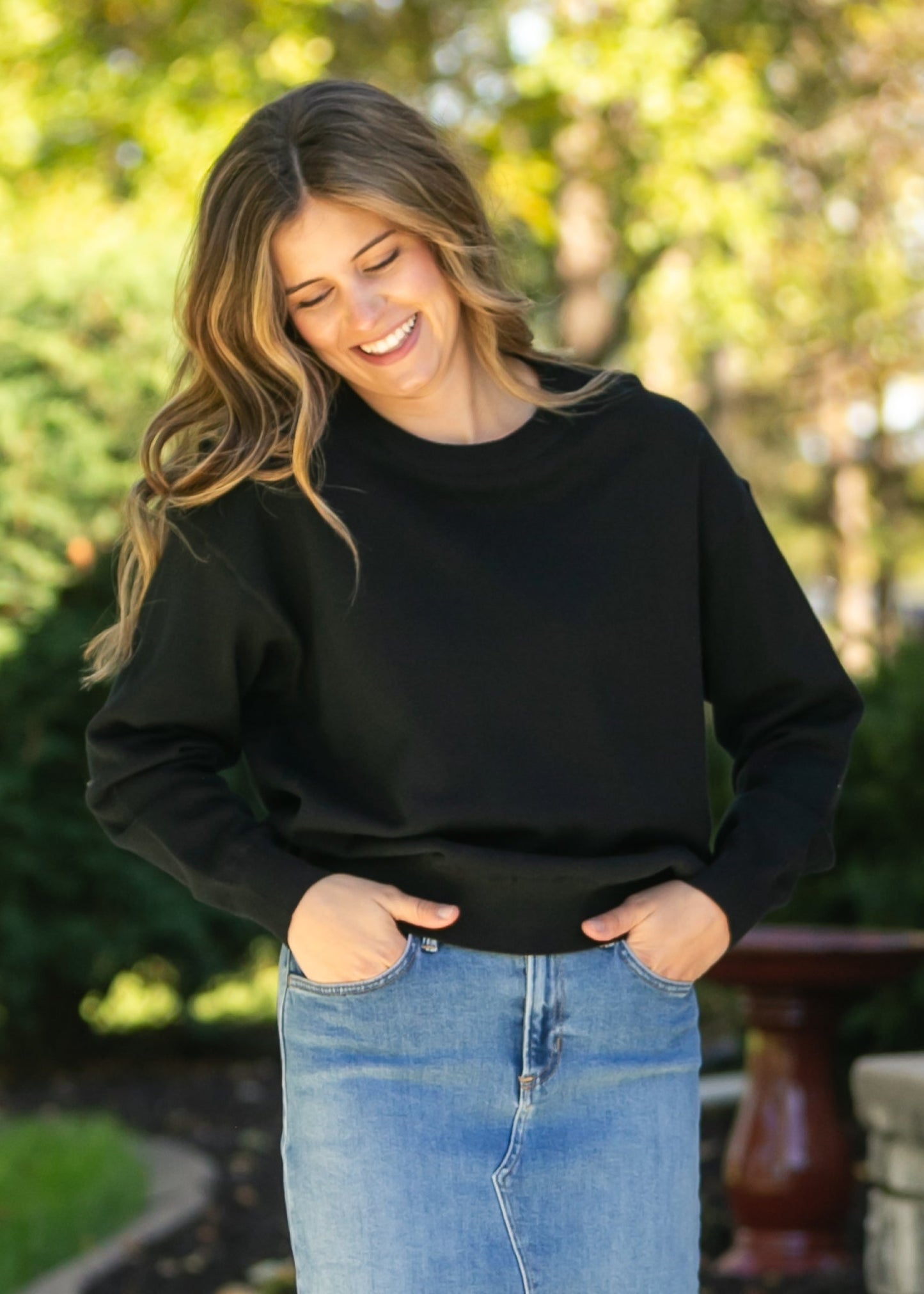 Loose Fit Heavy Knit Pullover Sweater - FINAL SALE