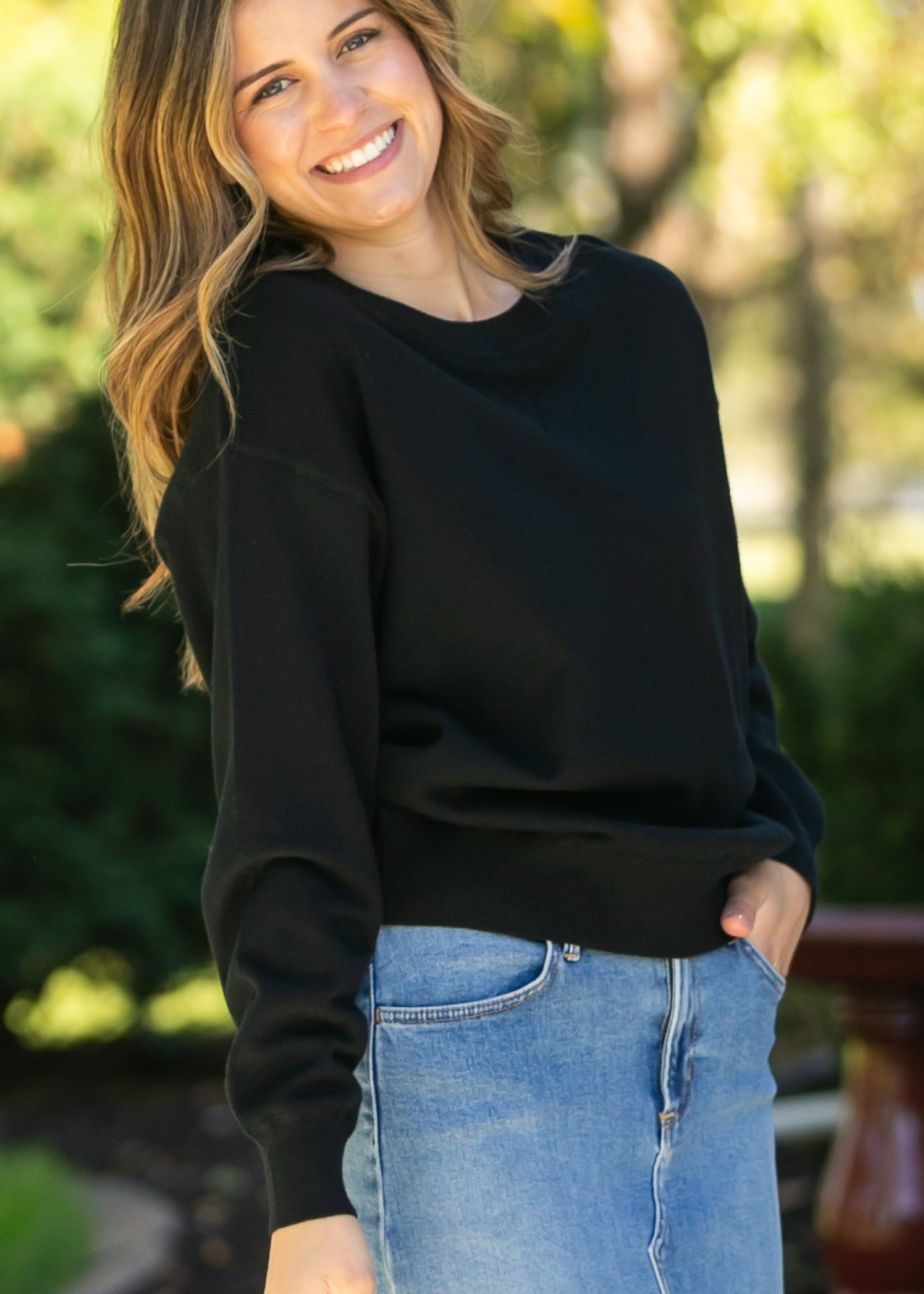 Loose Fit Heavy Knit Pullover Sweater - FINAL SALE