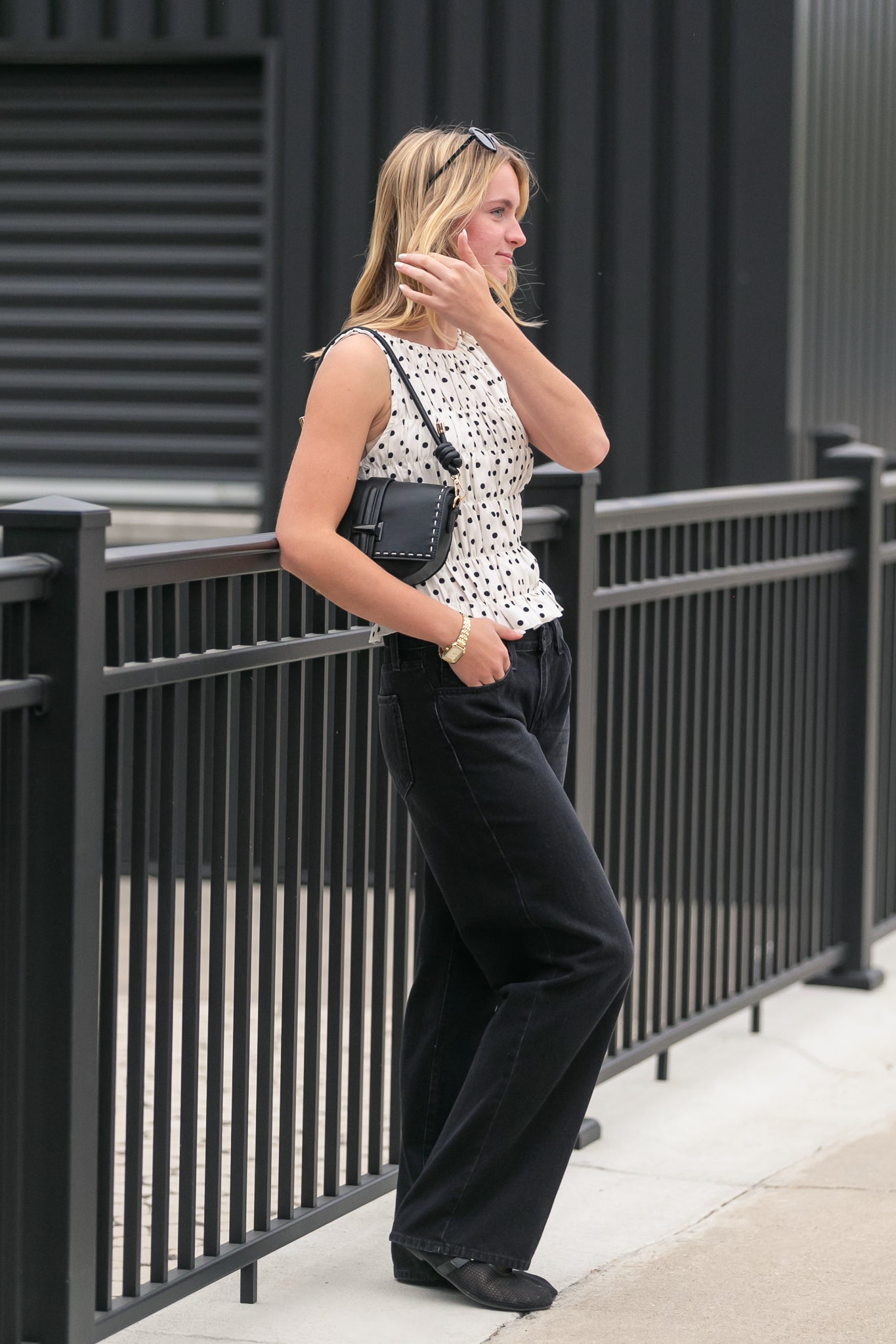Smocked Polka Dot Tank Top - FINAL SALE
