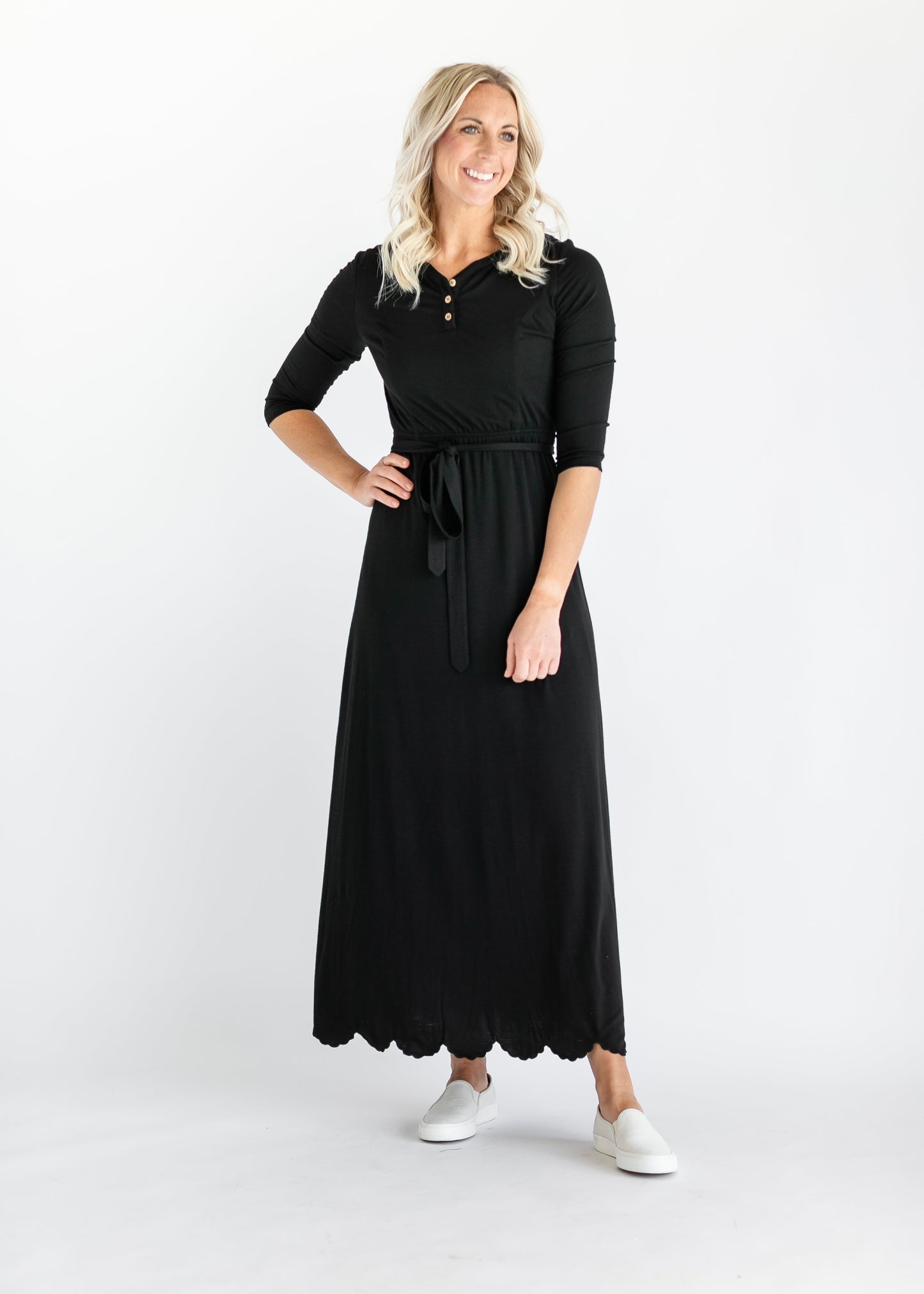 Lydia Button Front Maxi Dress - FINAL SALE