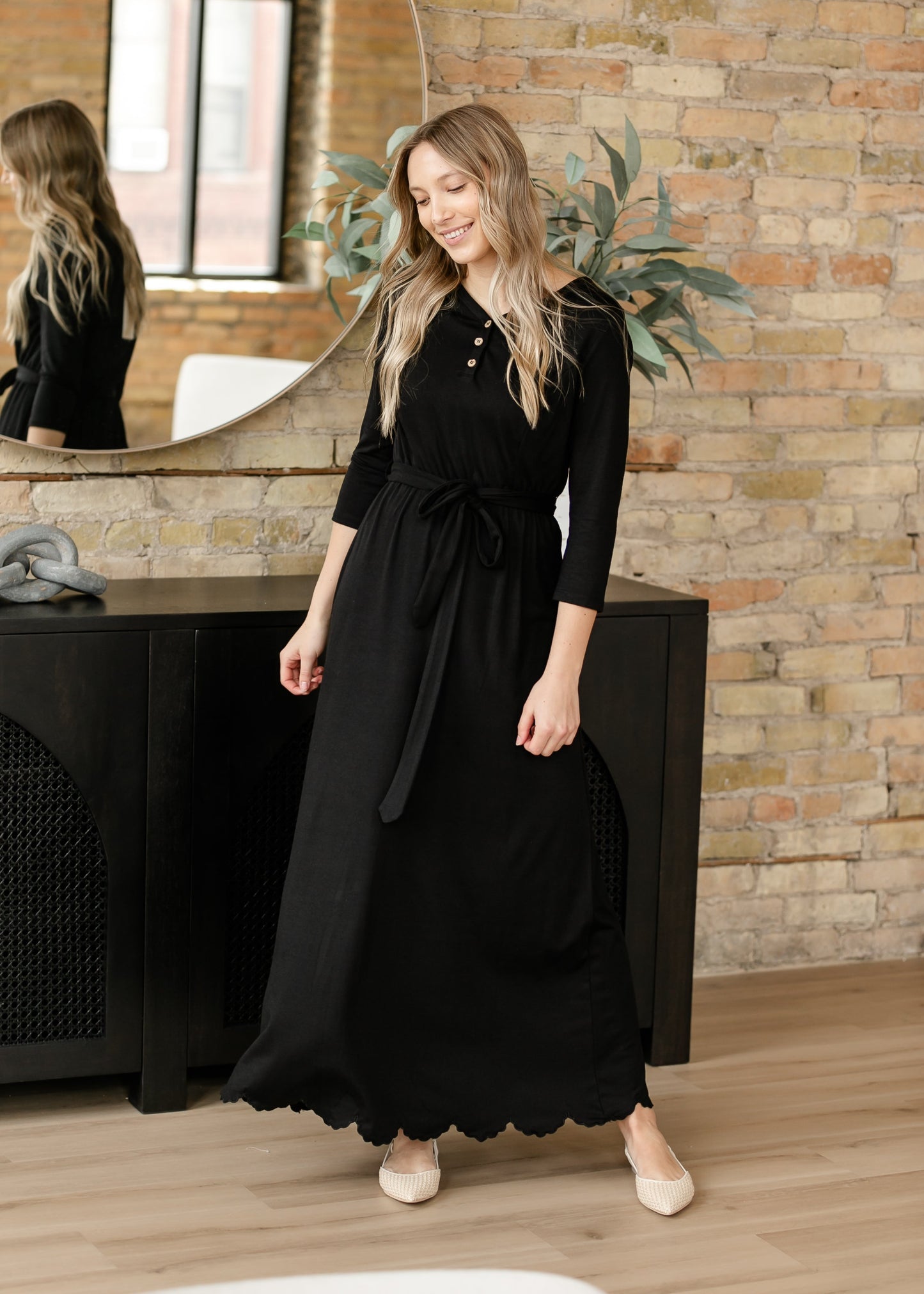 Lydia Button Front Maxi Dress - FINAL SALE