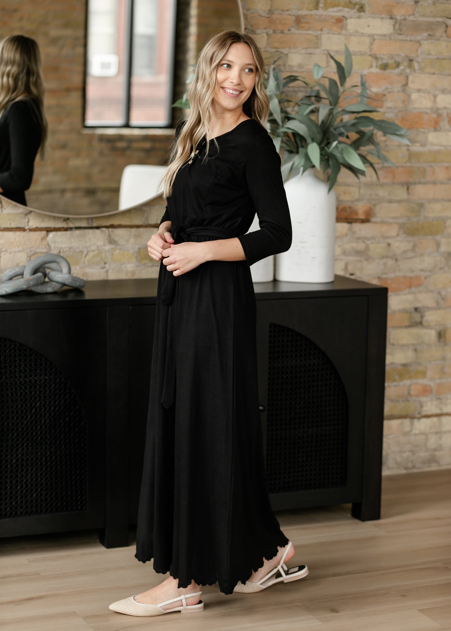 Lydia Button Front Maxi Dress - FINAL SALE