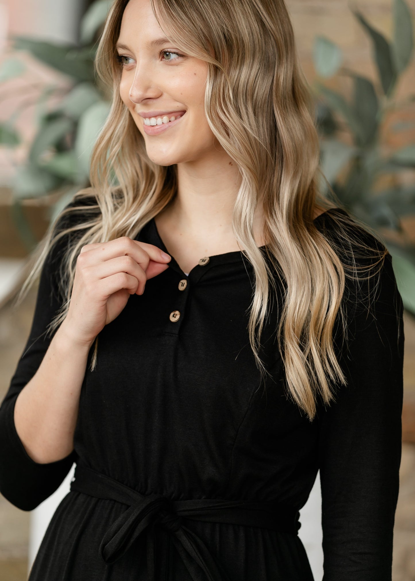 Lydia Button Front Maxi Dress - FINAL SALE