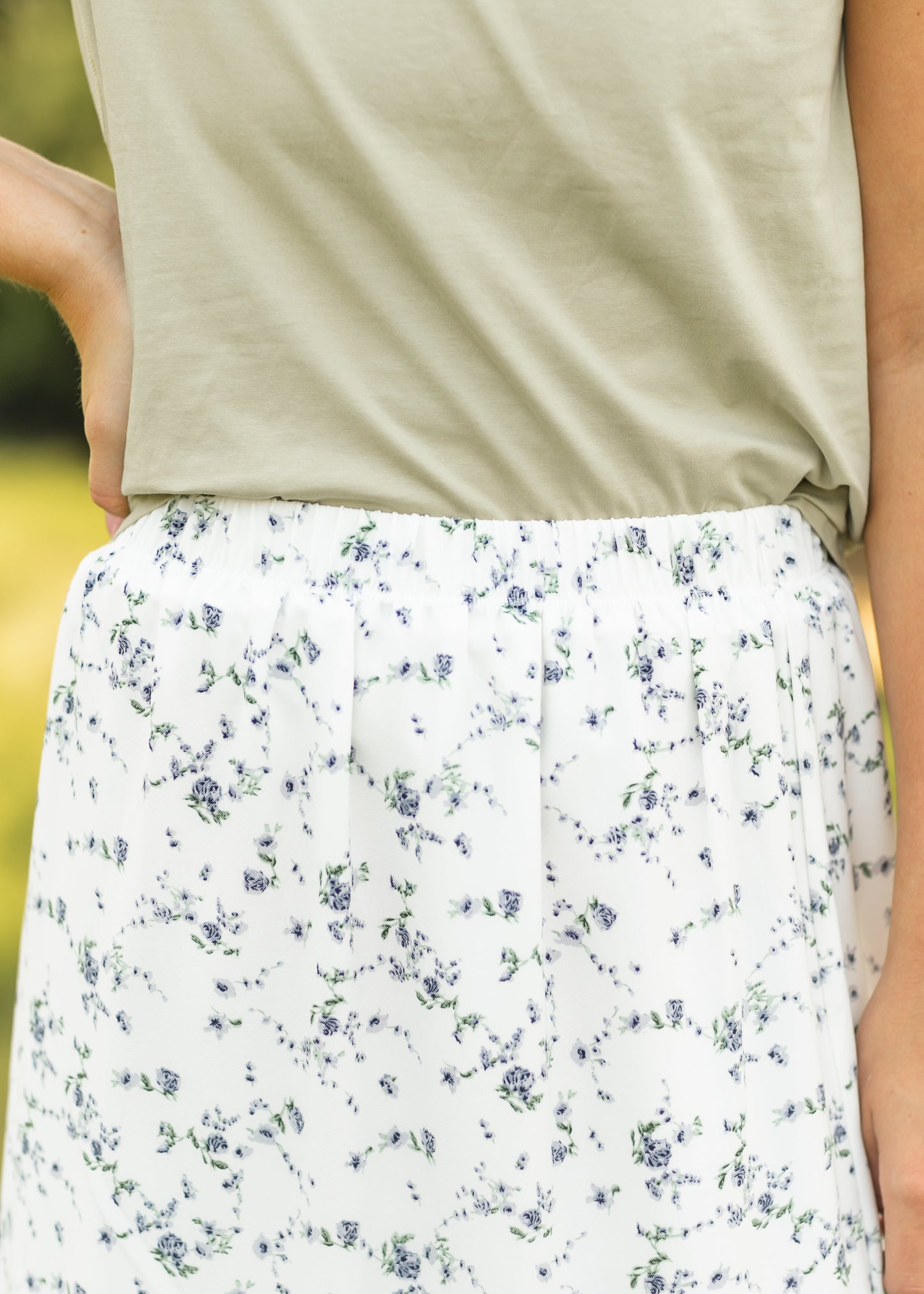 Lynn Tiered Peasant Maxi Skirt Purple Floral - FINAL SALE