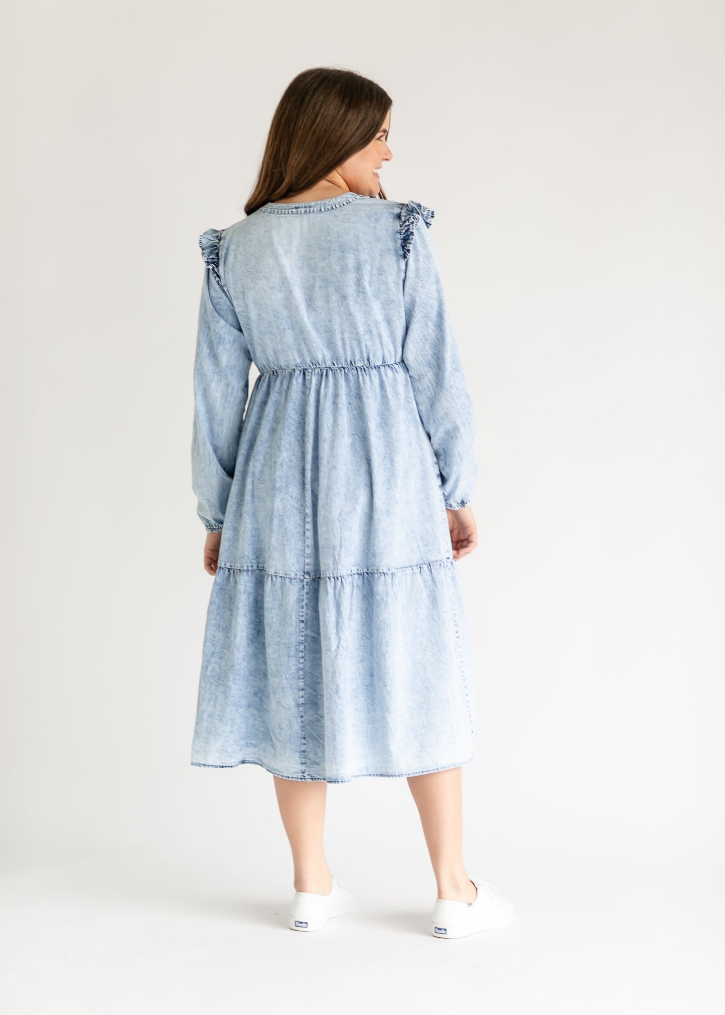 Mackayla Denim Tiered Dress - FINAL SALE