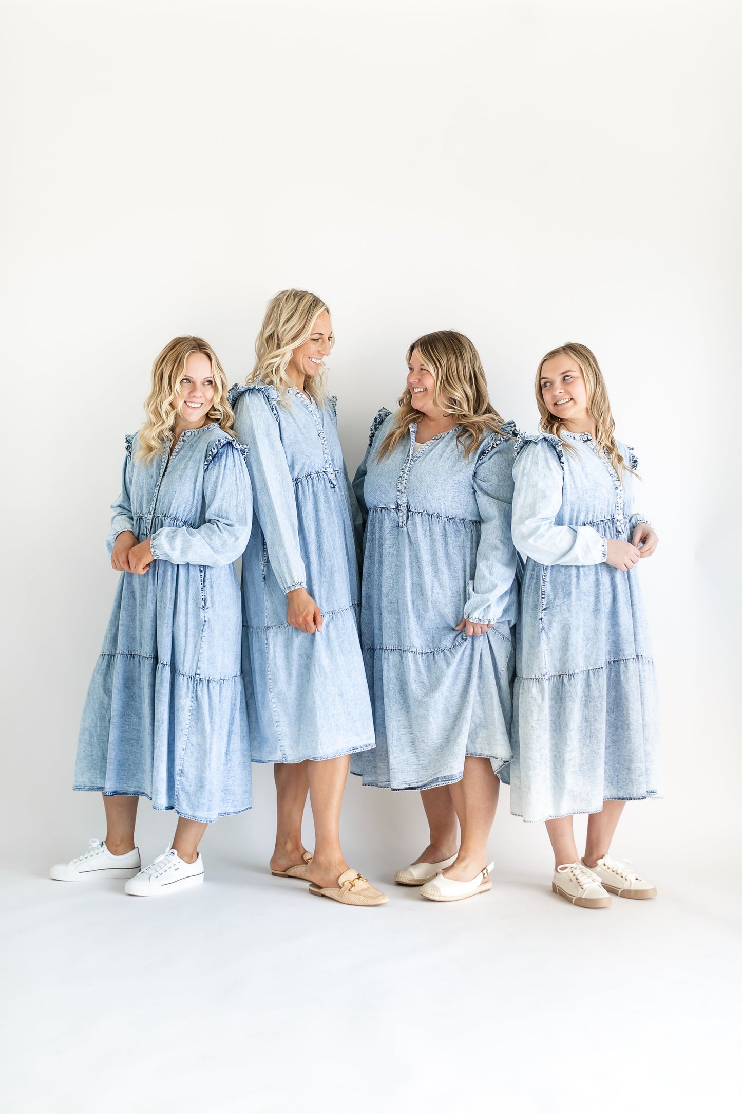 Mackayla Denim Tiered Dress - FINAL SALE