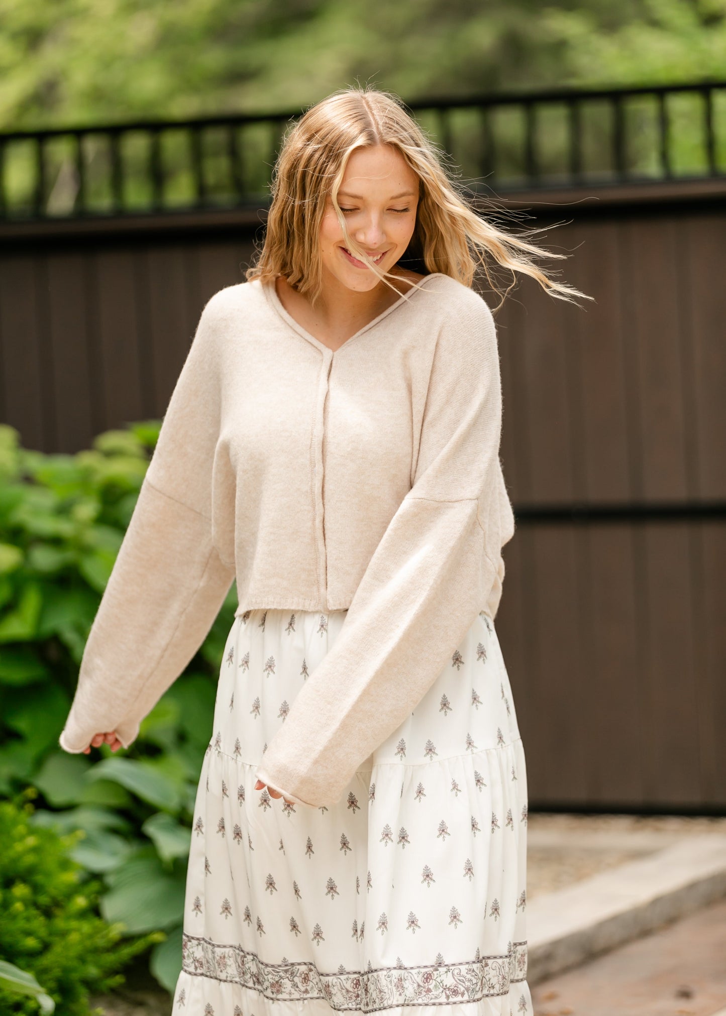 Maia V-neck Button Cardigan - FINAL SALE