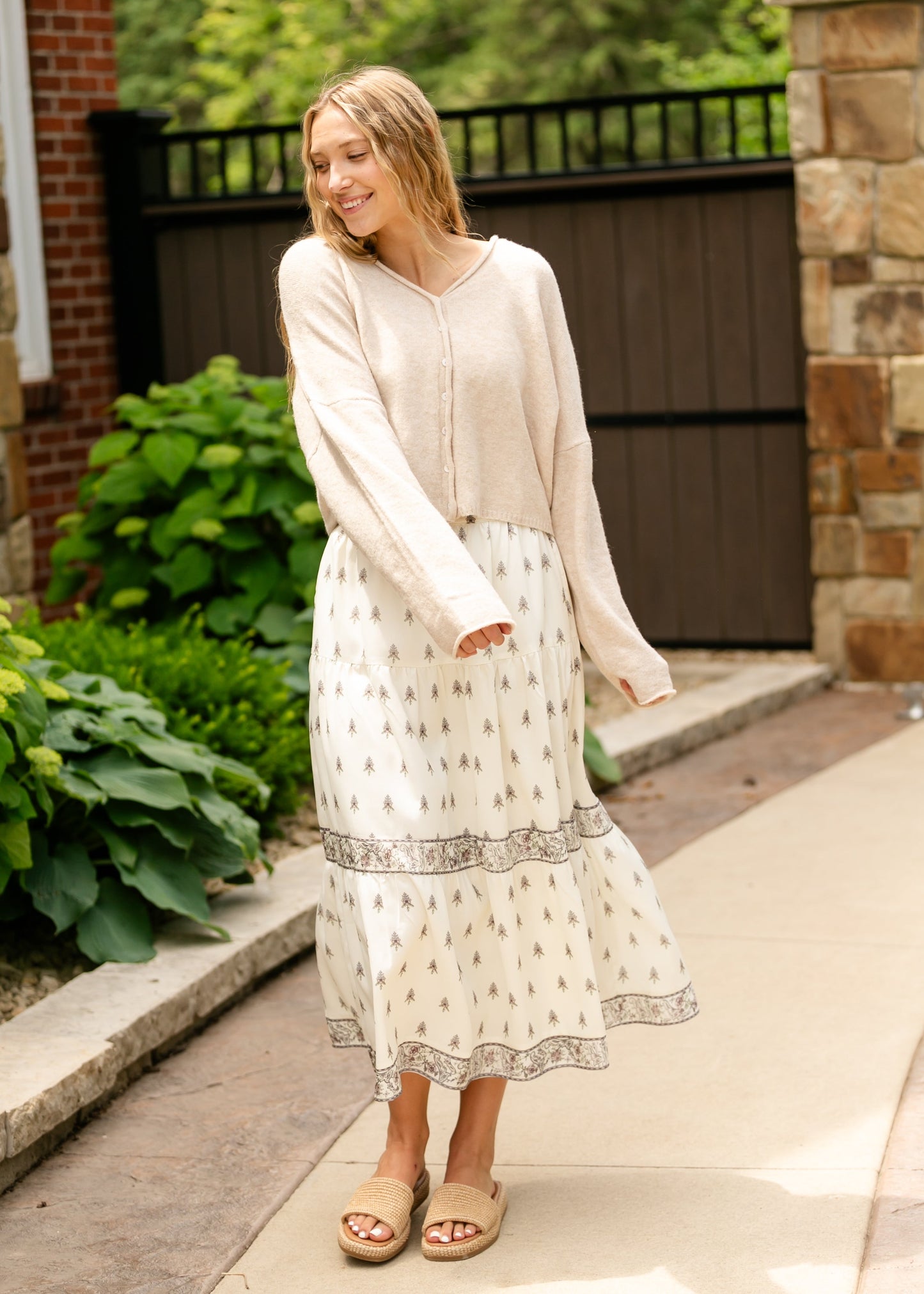 Maia V-neck Button Cardigan - FINAL SALE