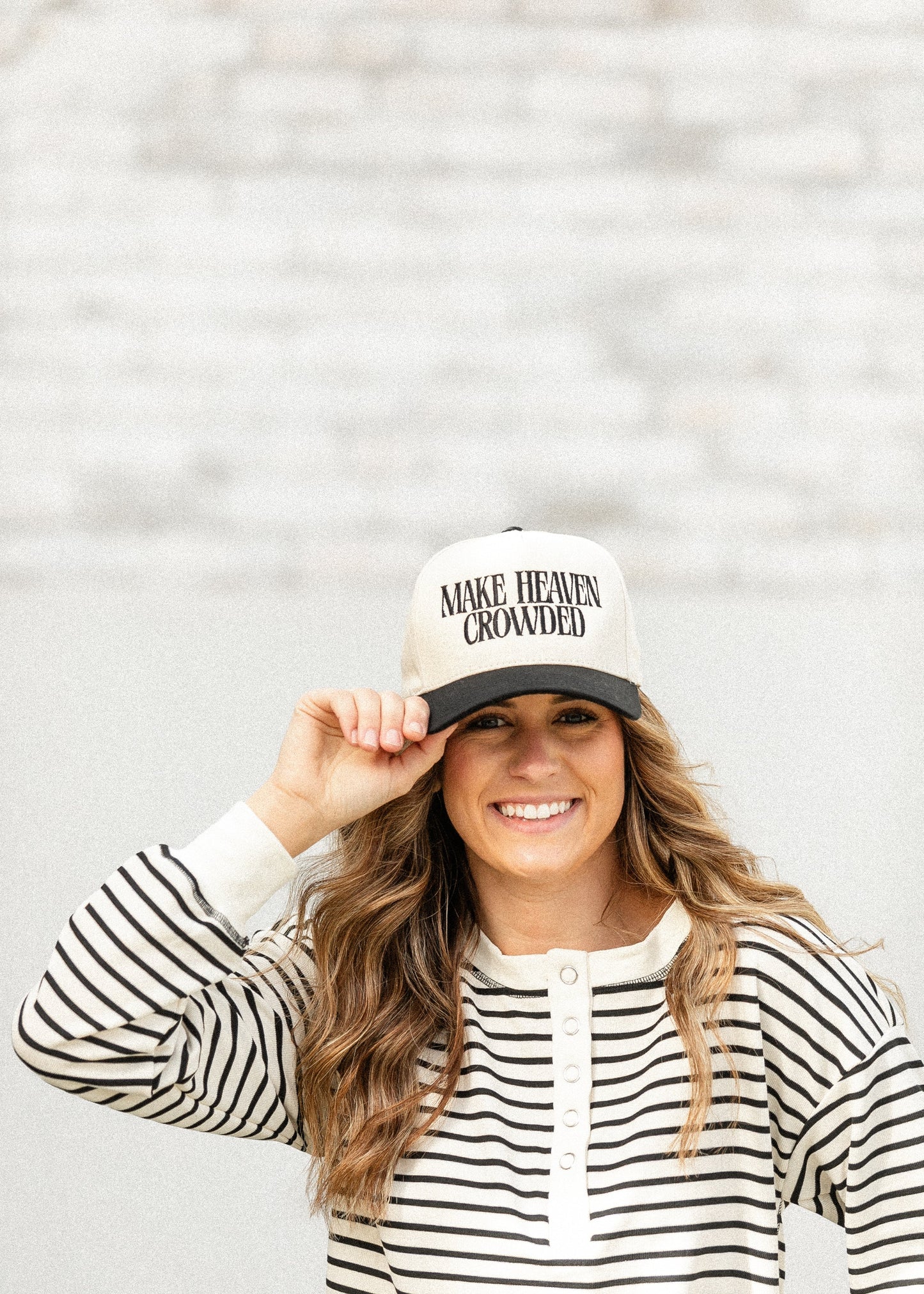 Make Heaven Crowded Embroidered Hat