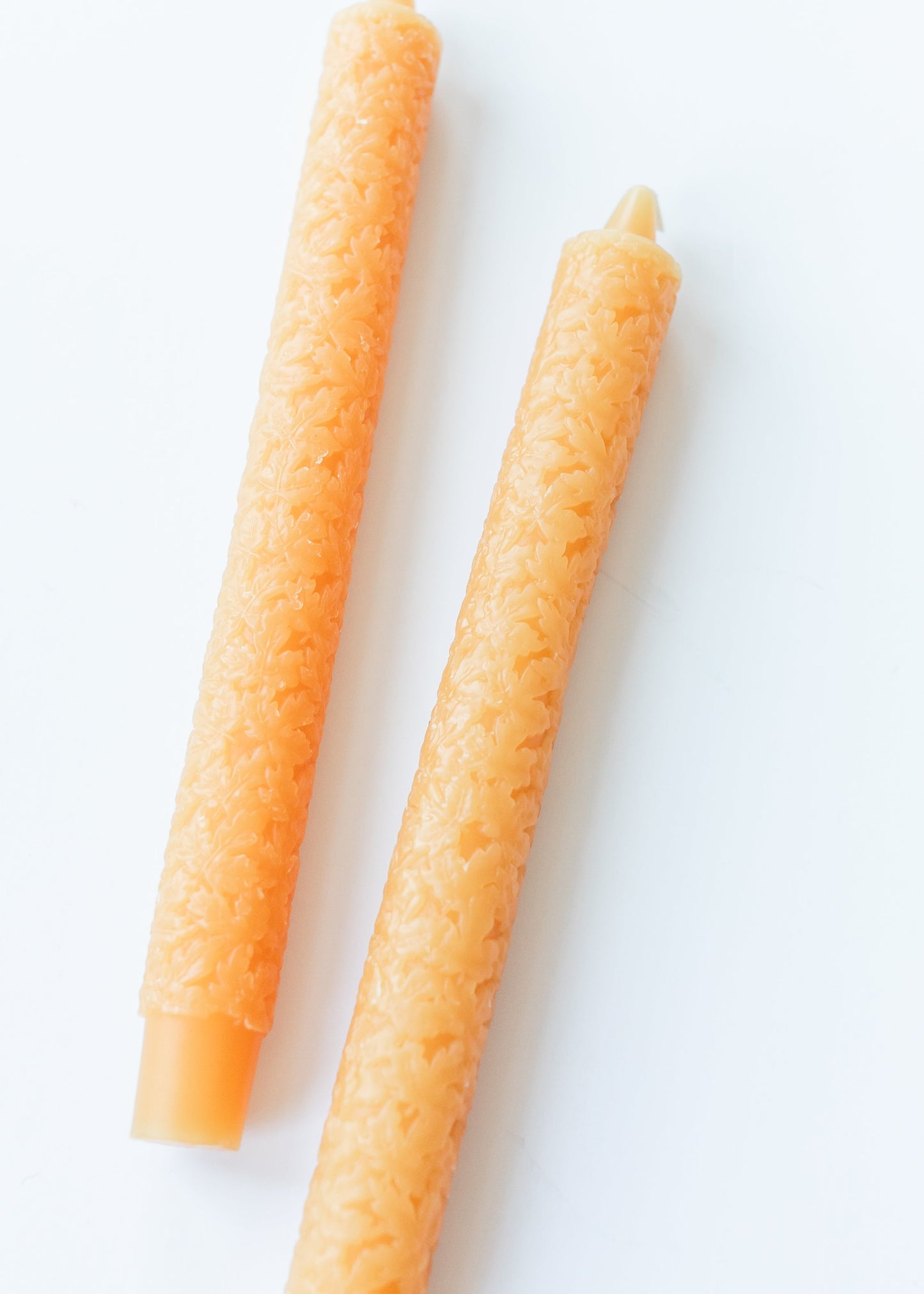 Maple Leaf Unscented Taper Candles Set of 2 - FINAL SALE