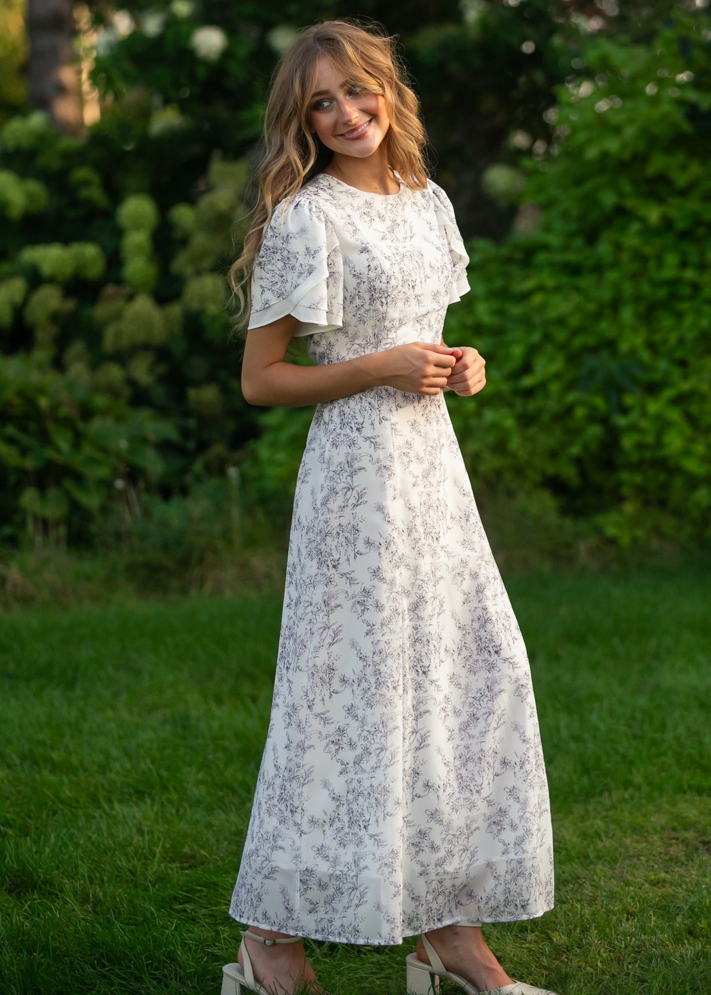 Maren Floral Straight Maxi Dress