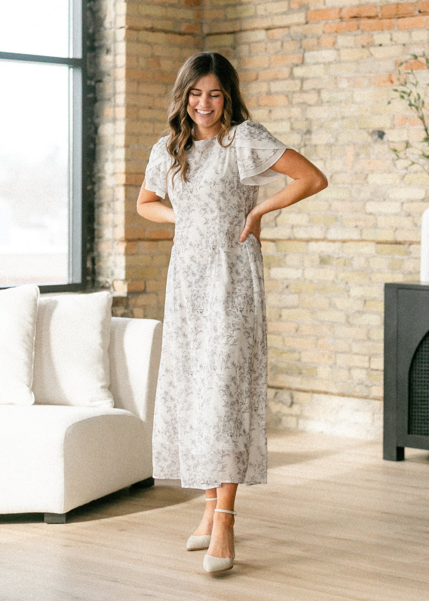 Maren Floral Straight Maxi Dress