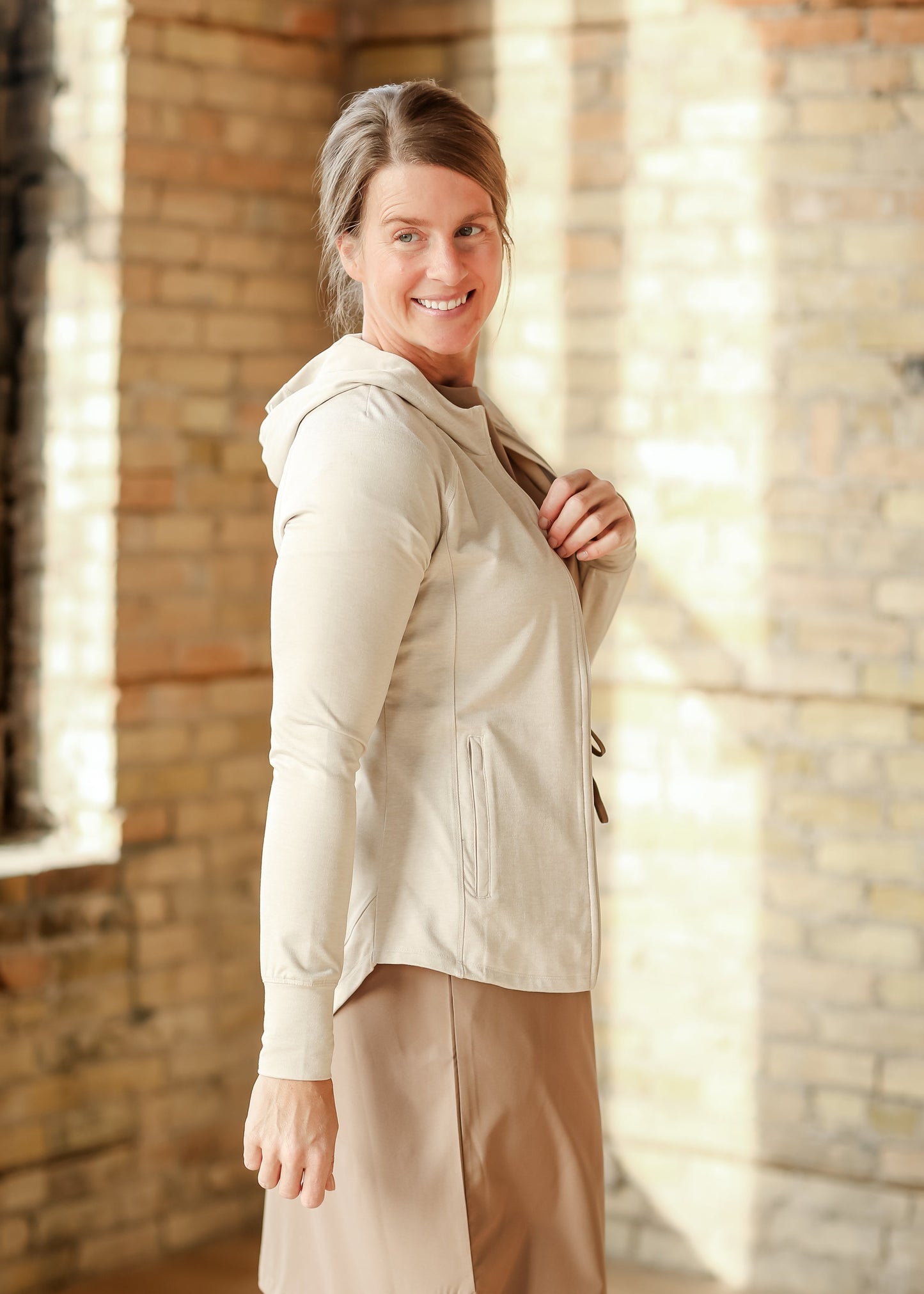 Thread & Supply® Mariya Full Zip Long Sleeve Hoodie Jacket