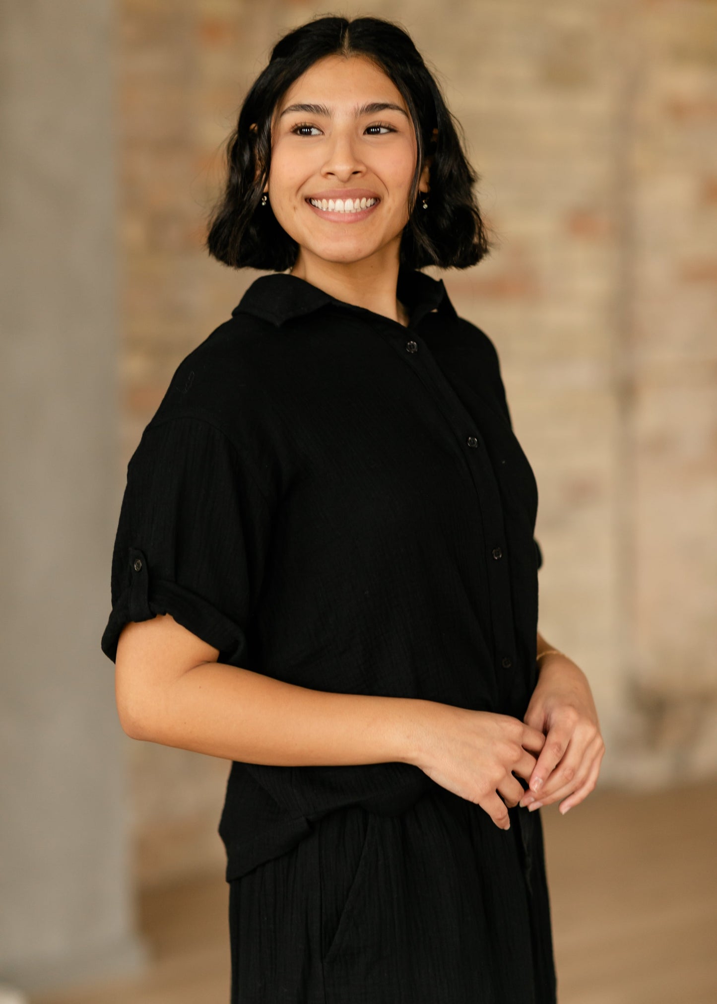Marlaina Cotton Gauze Button Up Top & Skirt Set - FINAL SALE