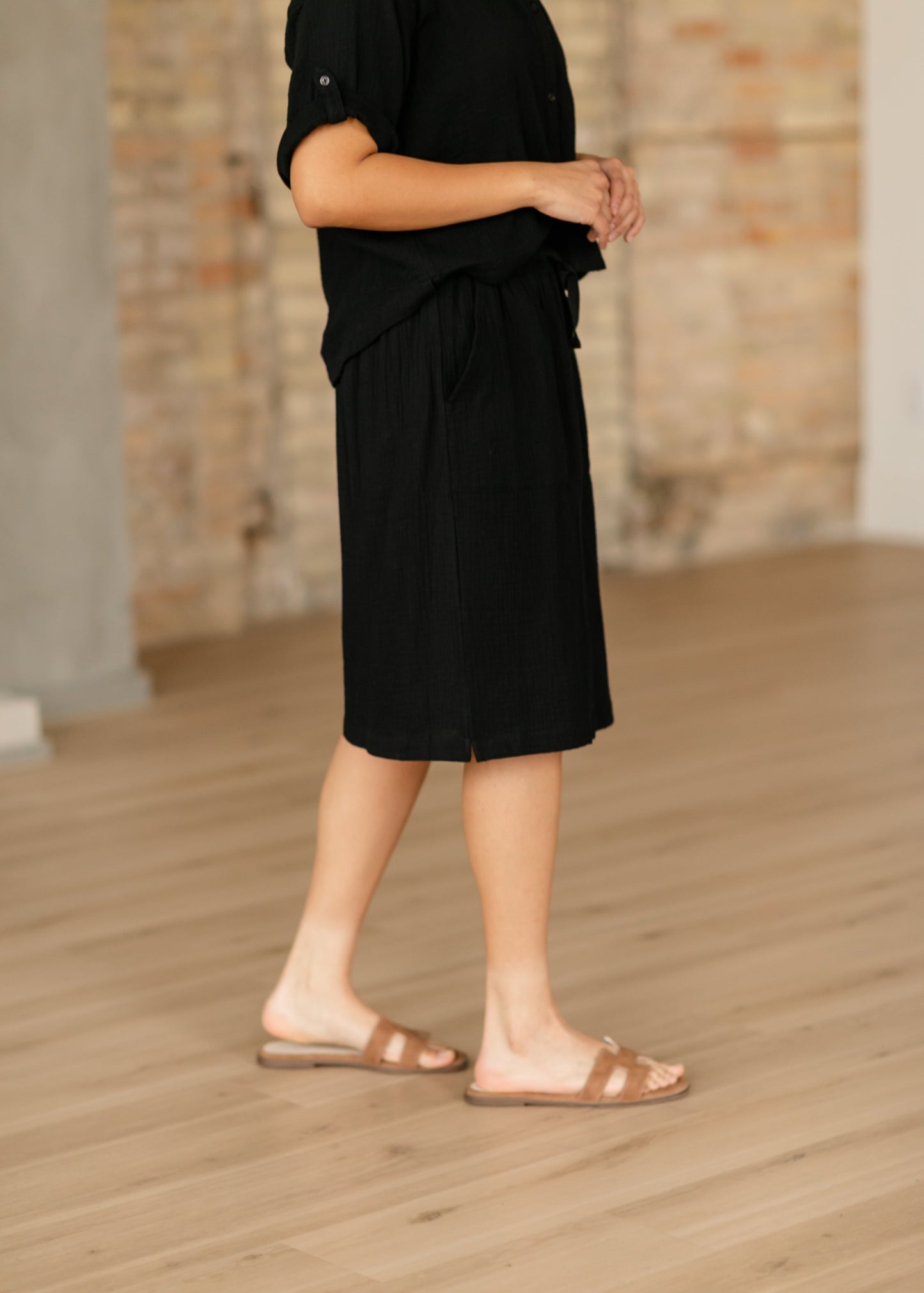 Marlaina Cotton Gauze Button Up Top & Skirt Set - FINAL SALE