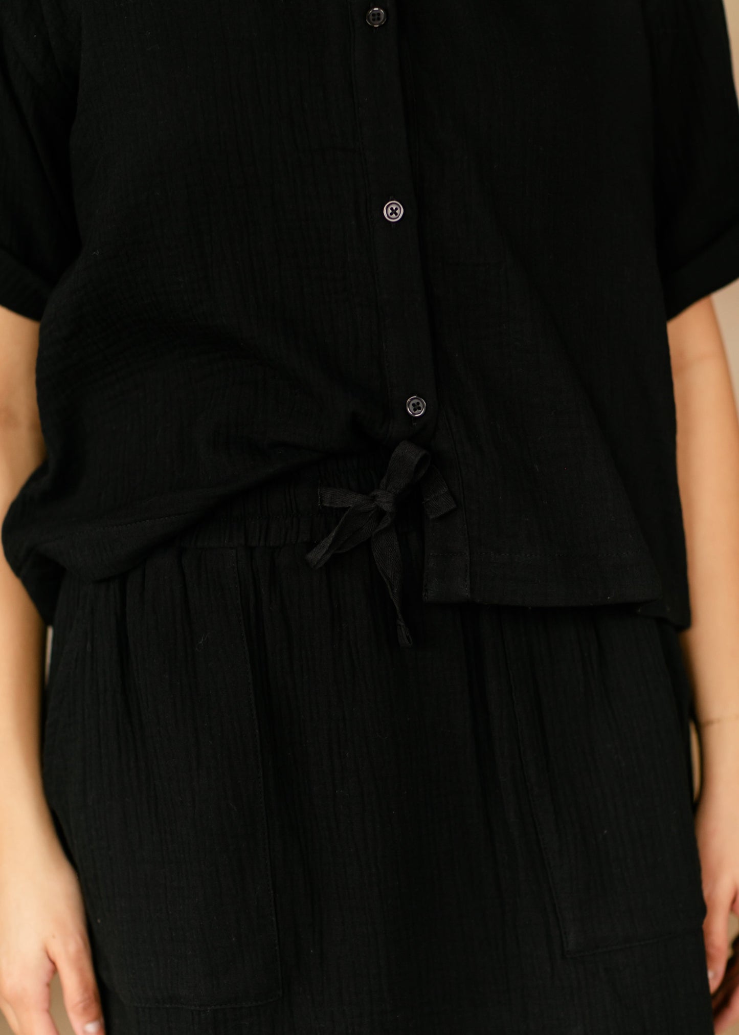 Marlaina Cotton Gauze Button Up Top & Skirt Set - FINAL SALE