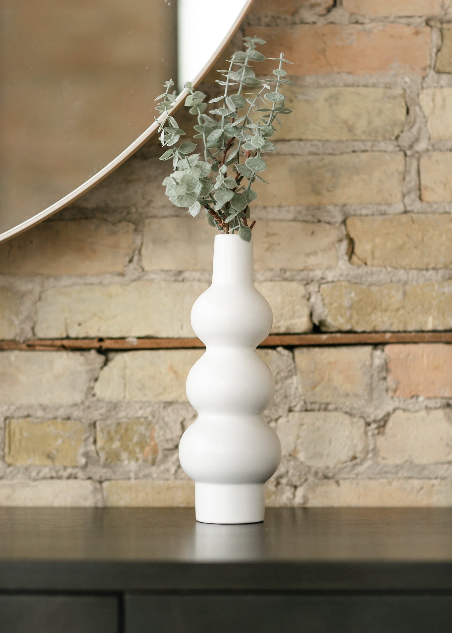 Matte White Bubble Ceramic Vase - FINAL SALE
