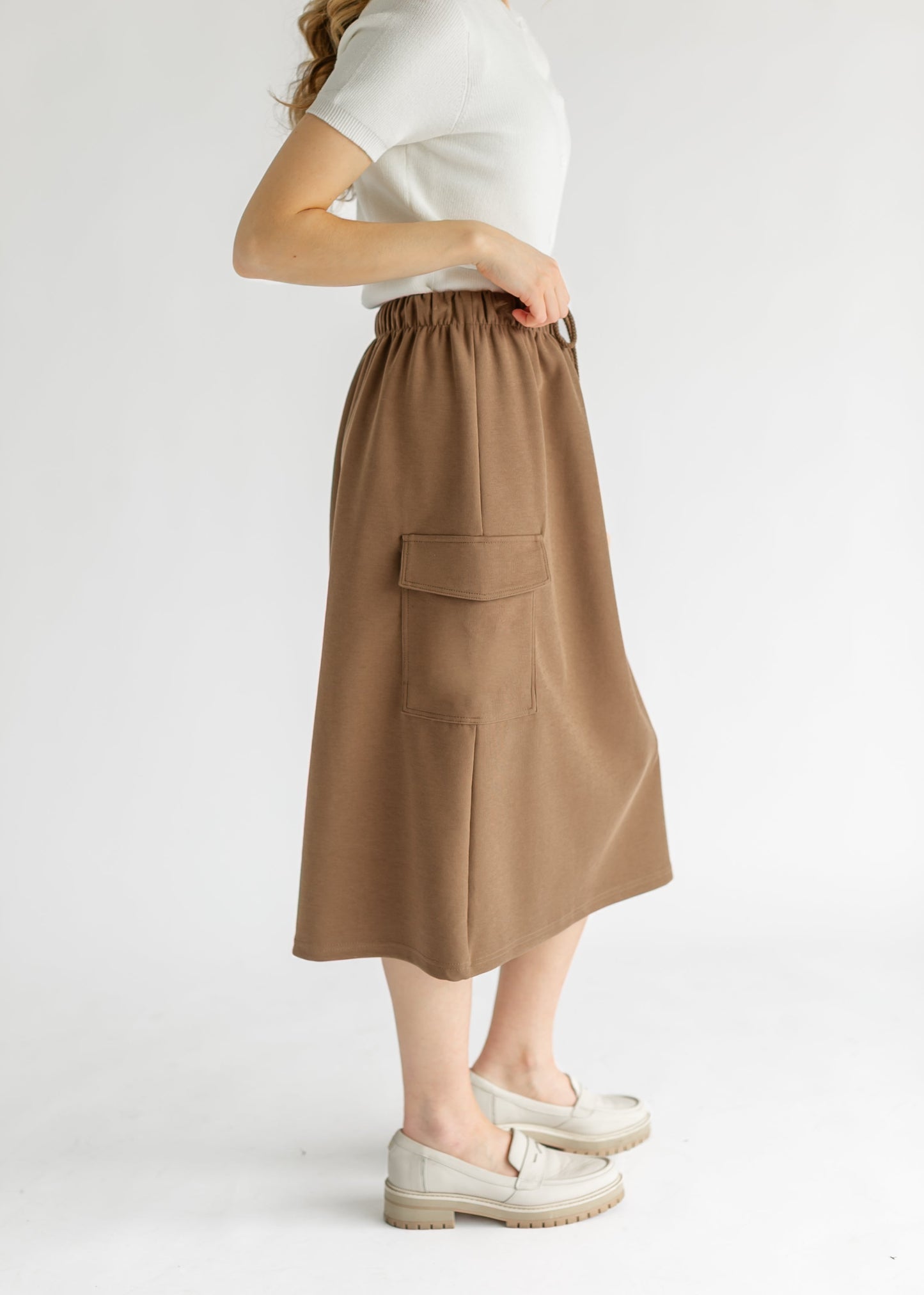 Mazie Midi A-line Cargo Skirt - FINAL SALE