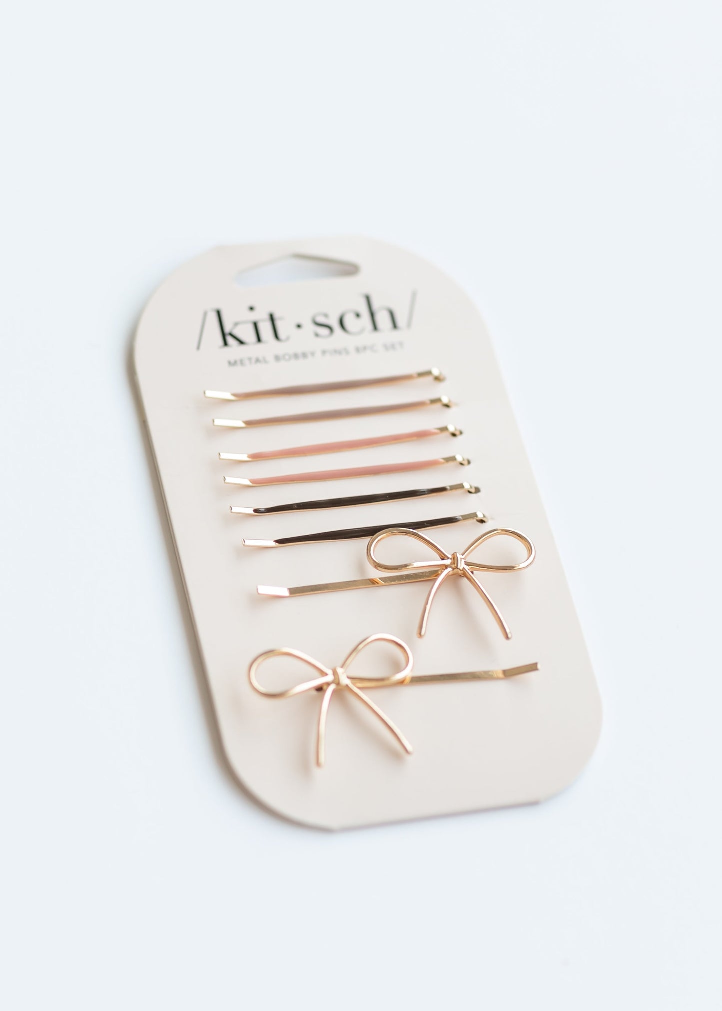 Kitsch™ Metal Enamel Cloud & Bow Bobby Pins 8pc Set