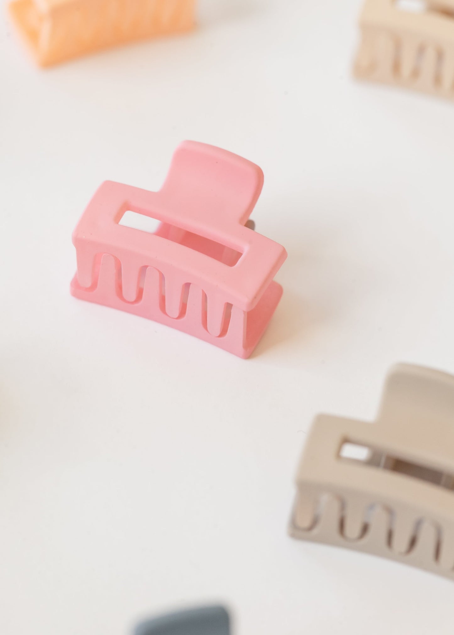 Mini Rectangle Claw Clip Set - 10 pcs