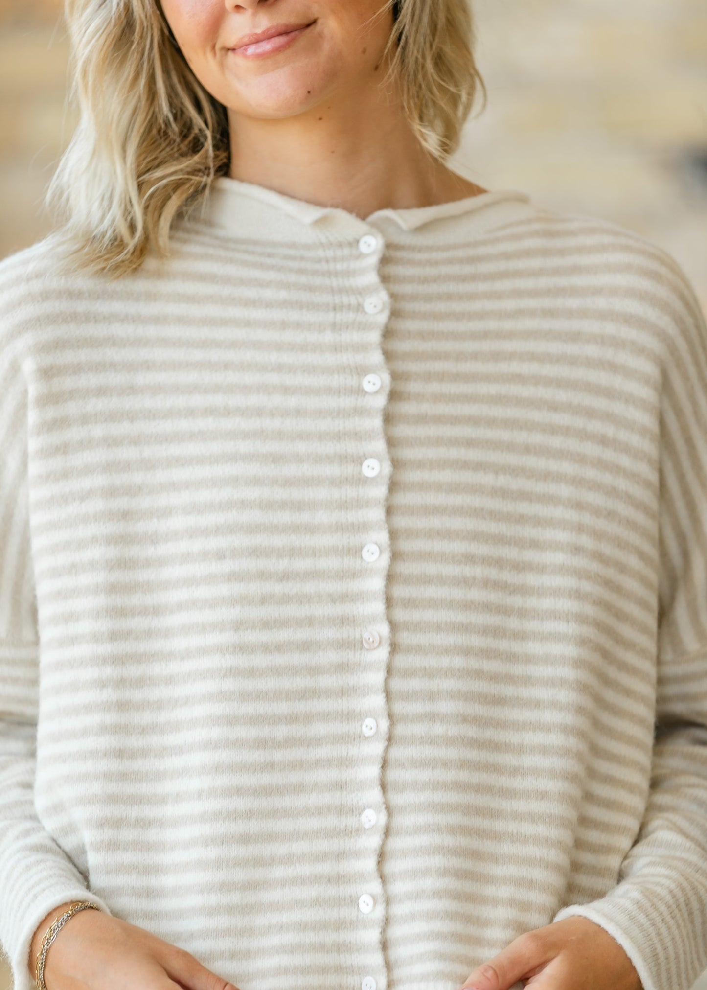 Mini Striped Piper Cardigan