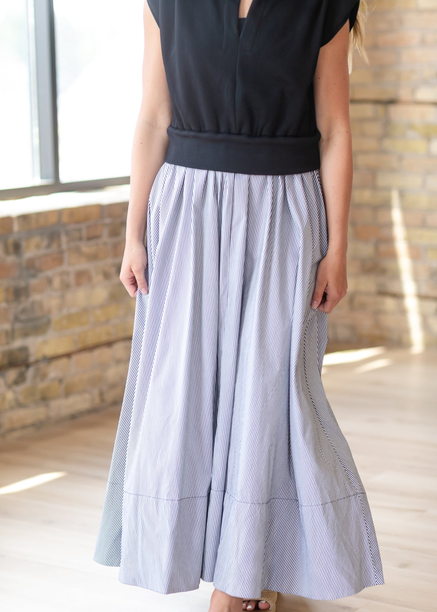 elan Mixed Media Maxi Dress - FINAL SALE