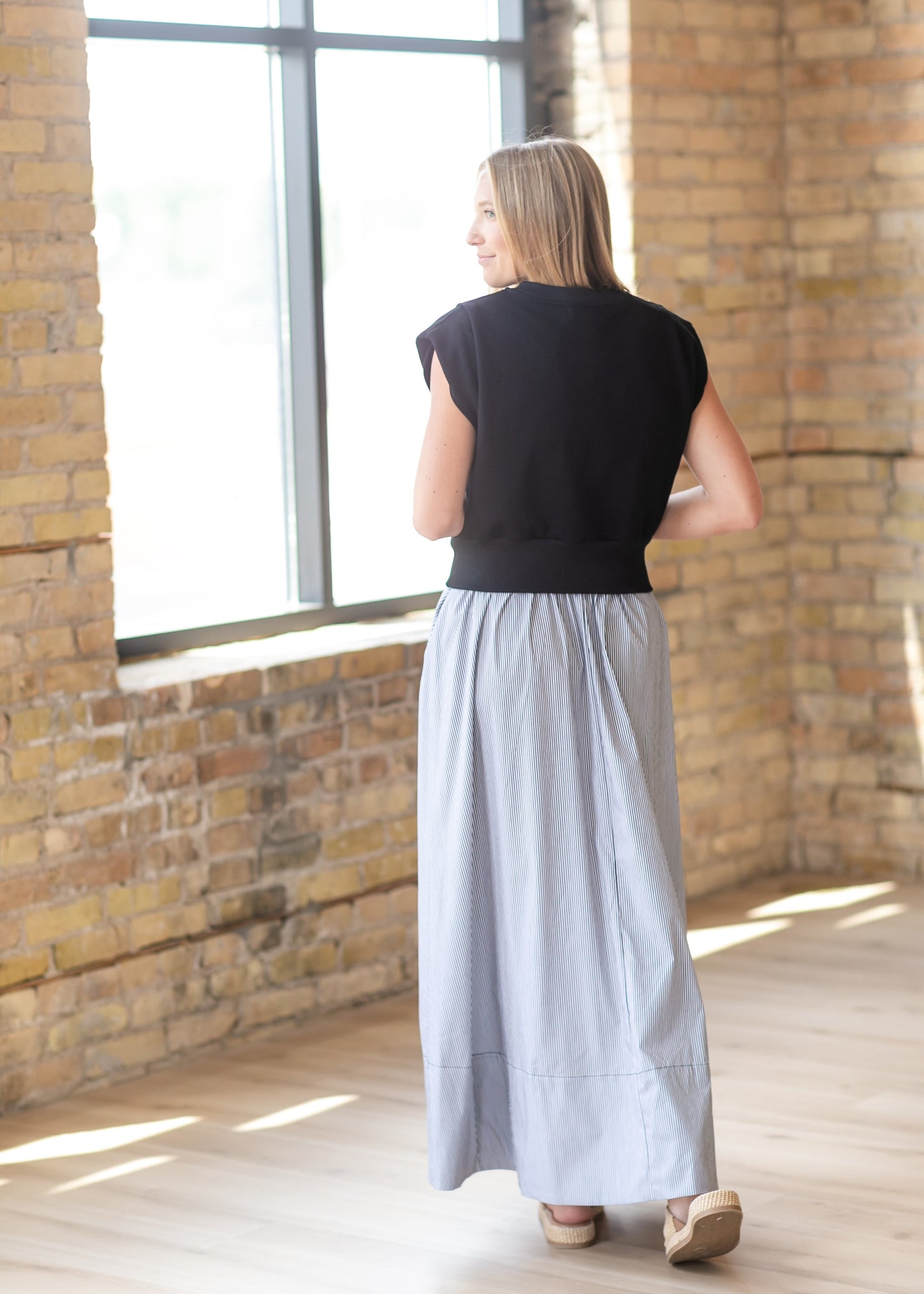 elan Mixed Media Maxi Dress - FINAL SALE