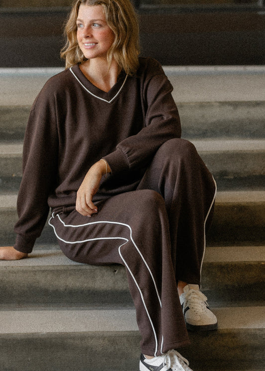 Modal Scuba V-neck Top - FINAL SALE