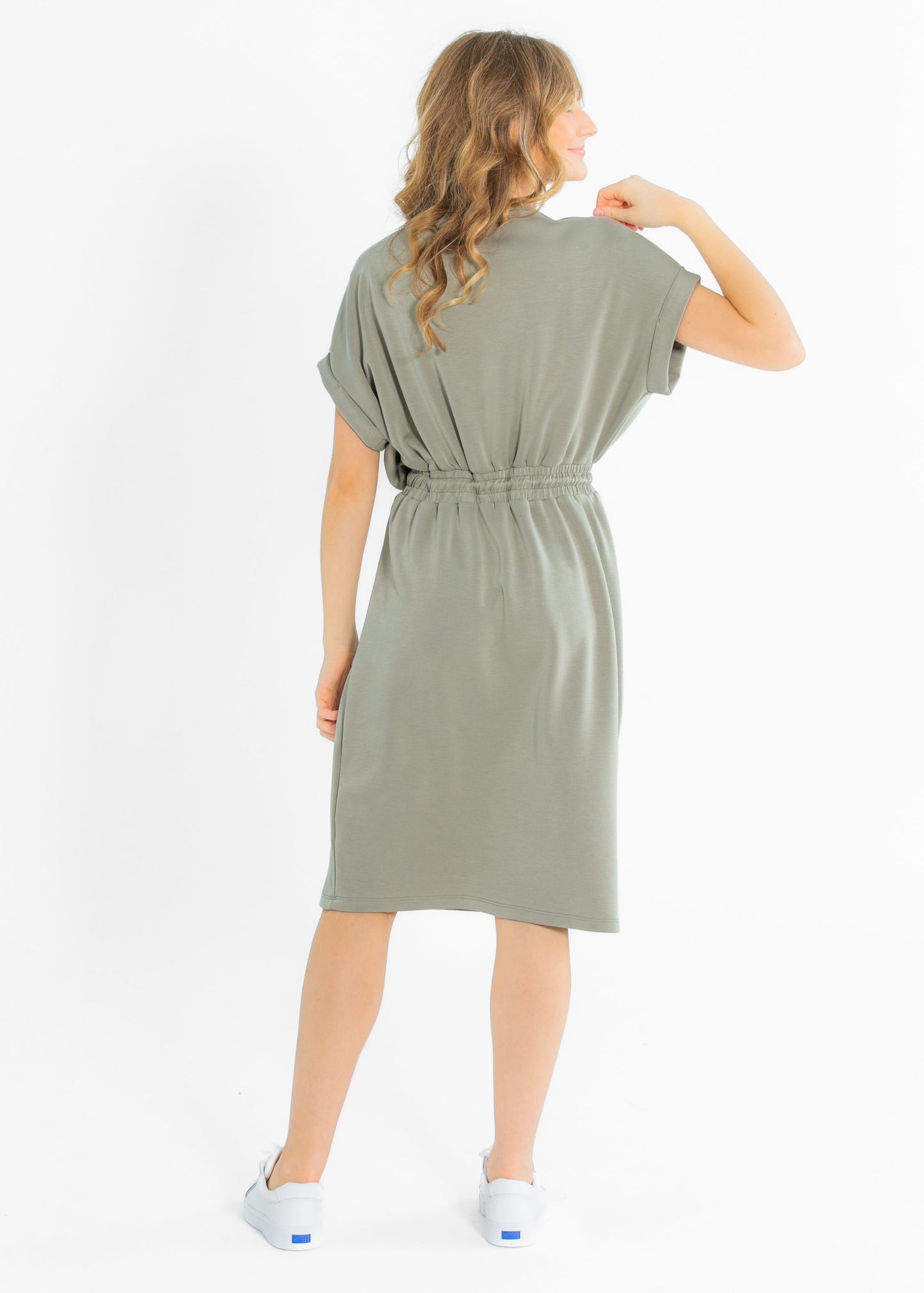 Modal Silky Short Sleeve Dress - FINAL SALE