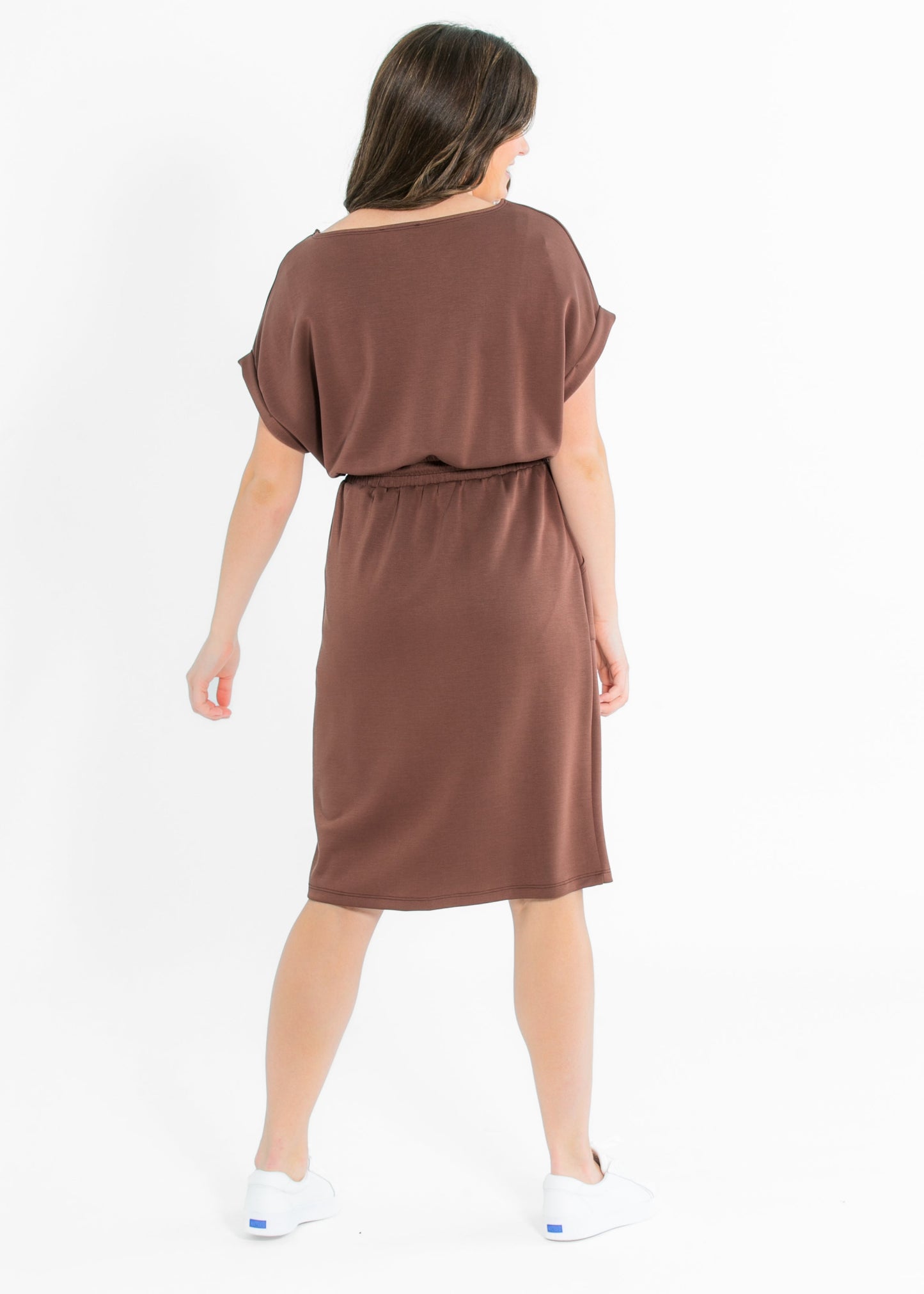 Modal Silky Short Sleeve Dress - FINAL SALE