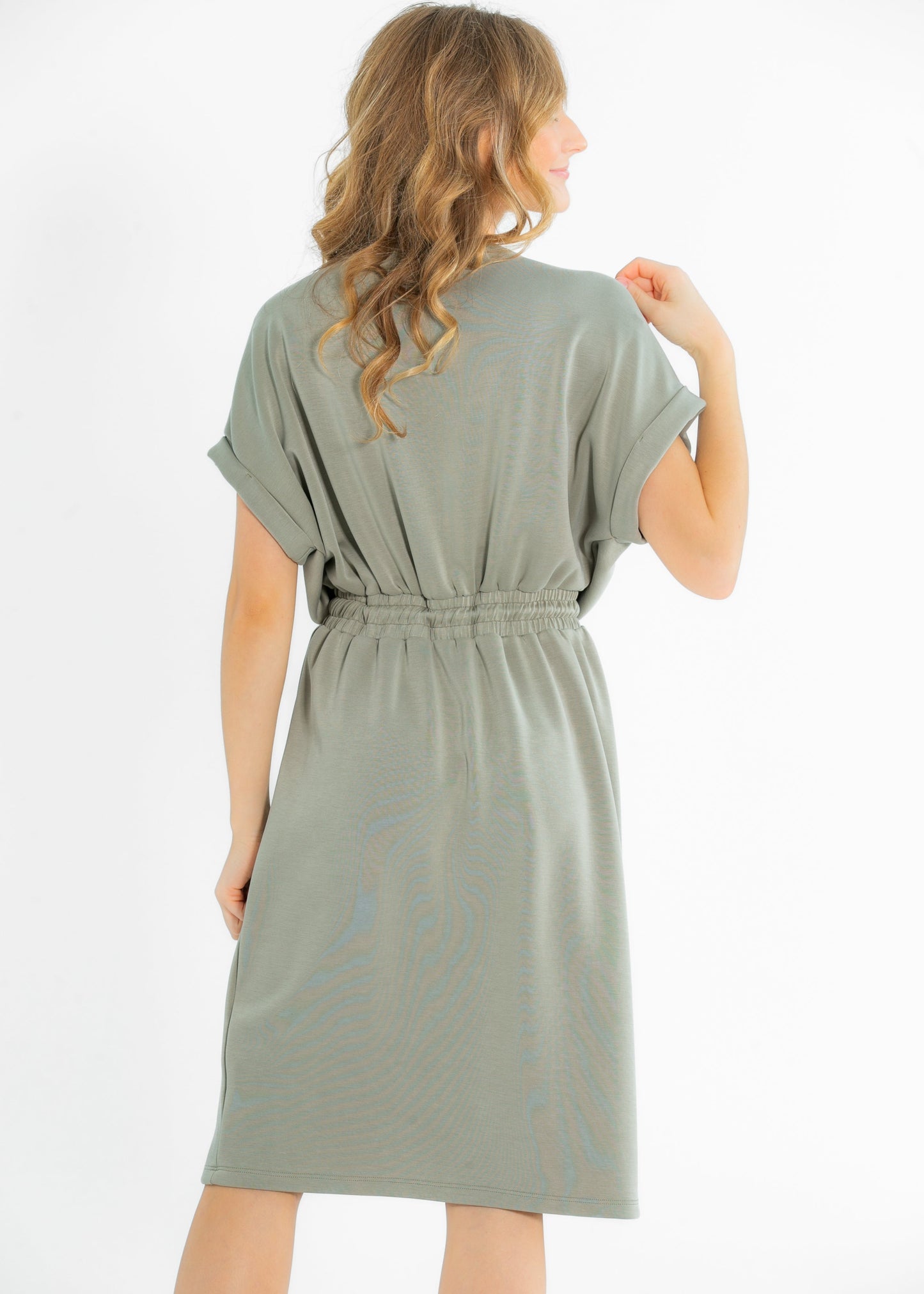 Modal Silky Short Sleeve Dress - FINAL SALE