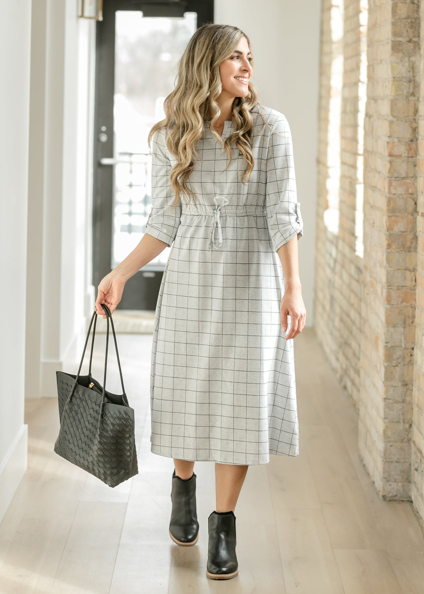 Monica Tie Waist Midi Dress - FINAL SALE