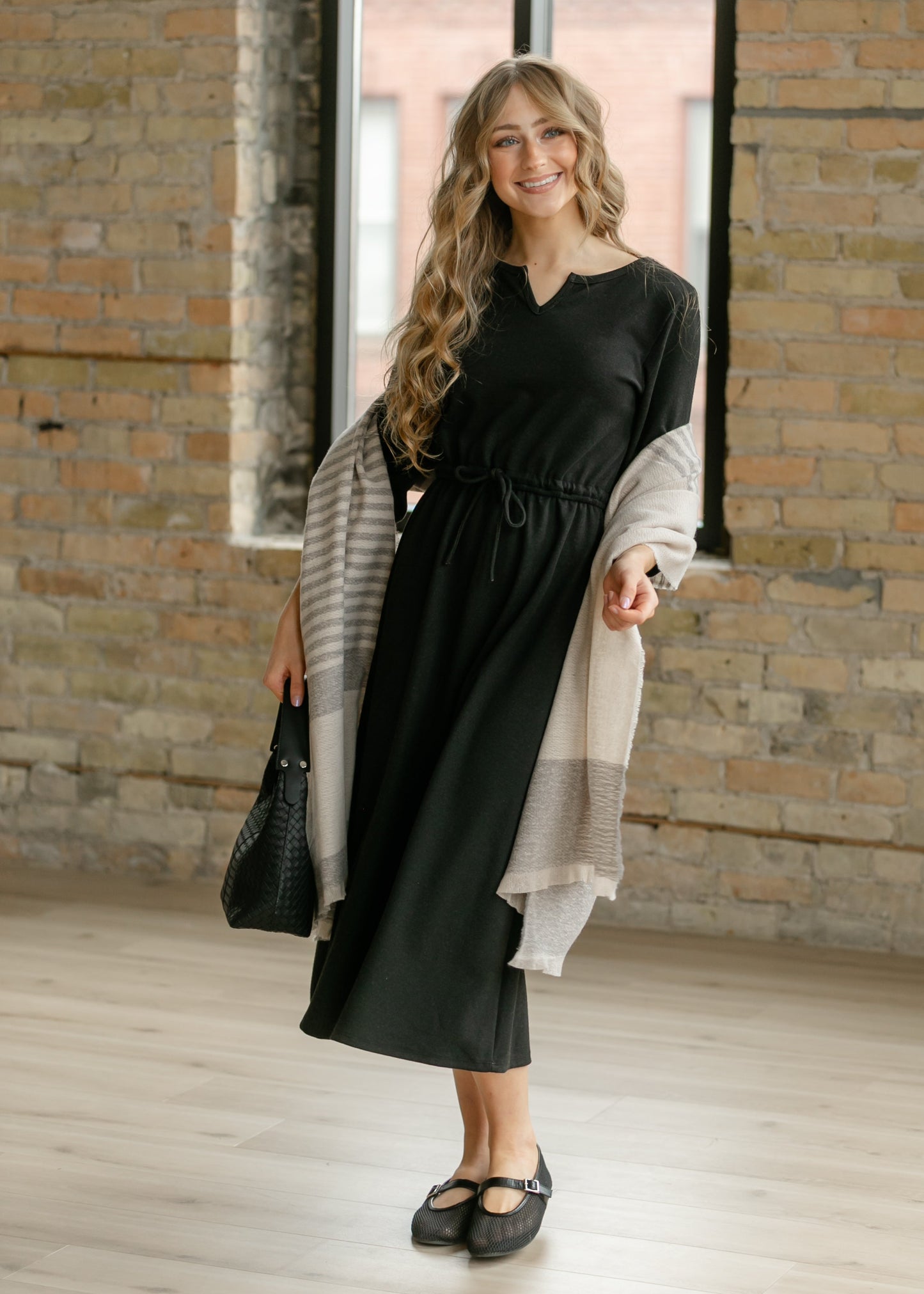 Monica Tie Waist Midi Dress - FINAL SALE