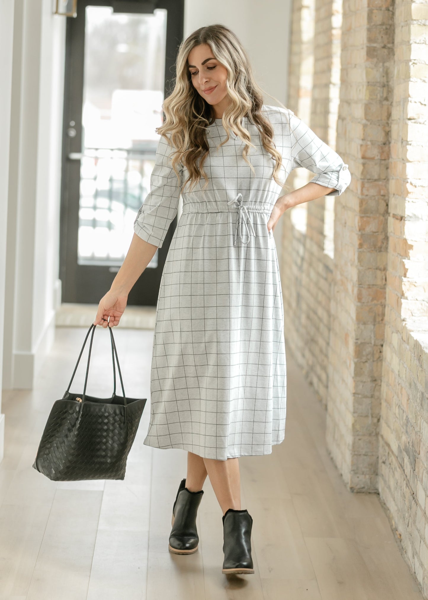 Monica Tie Waist Midi Dress - FINAL SALE