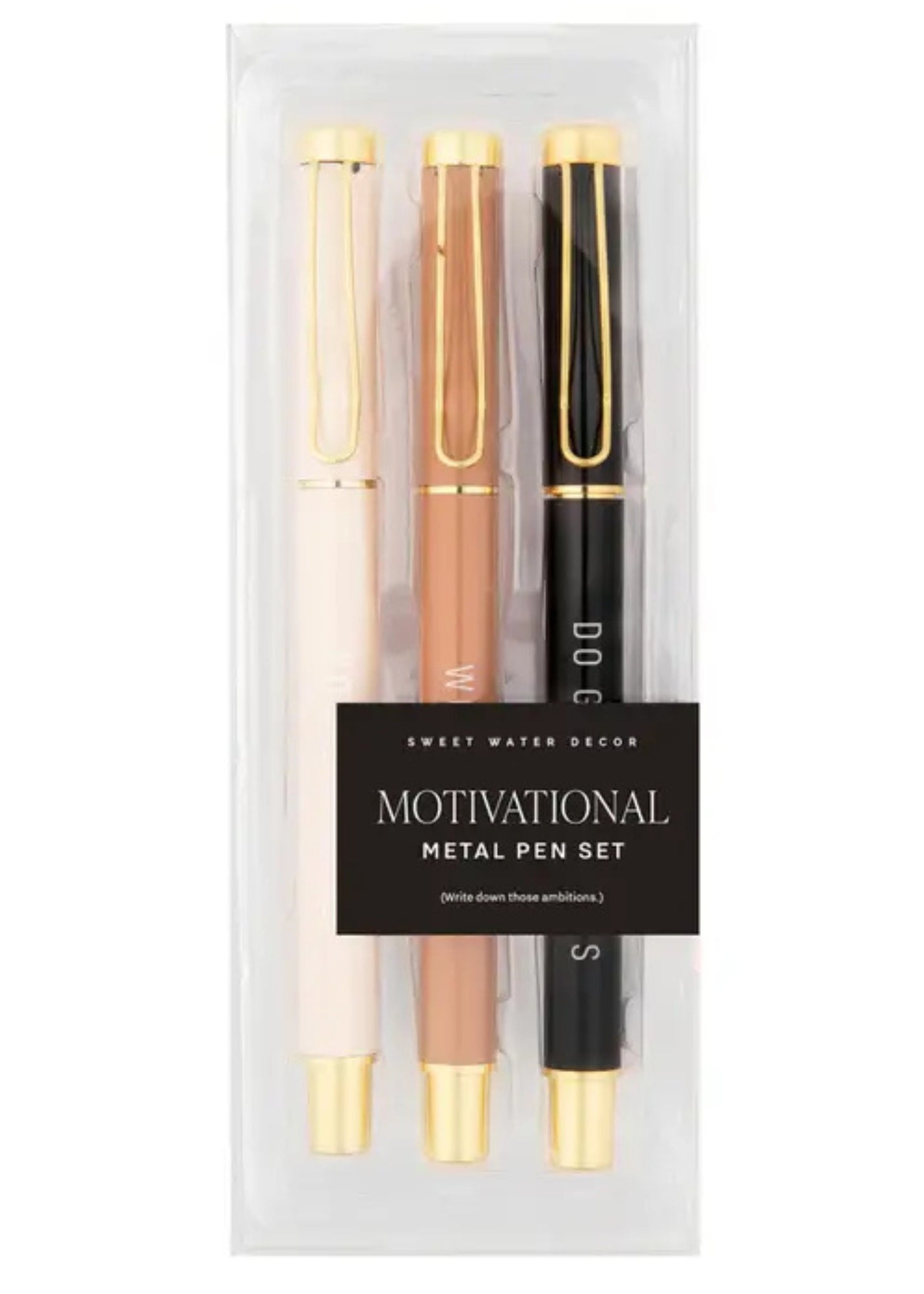 Motivational Metal Pen Set