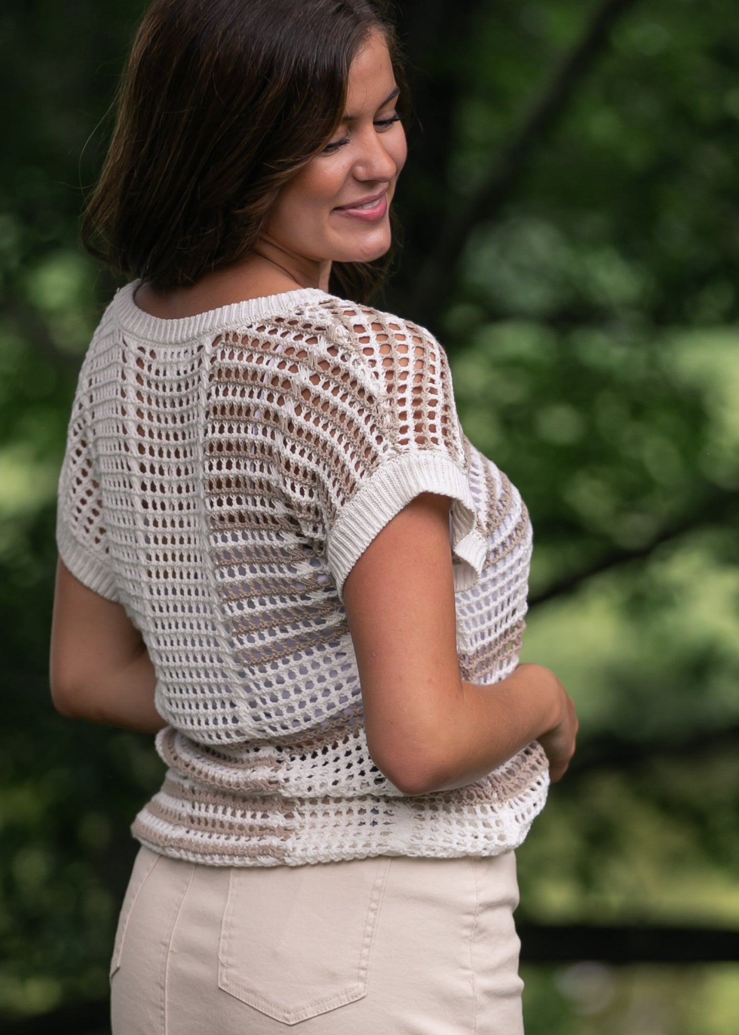 Multi Stripe Crochet Top - FINAL SALE