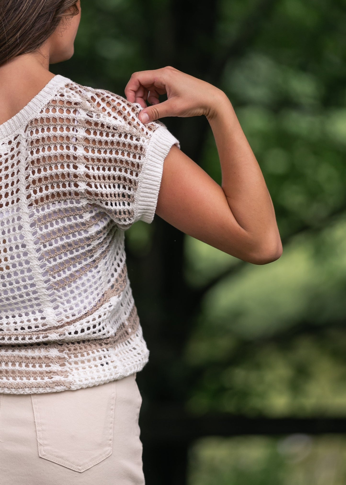 Multi Stripe Crochet Top - FINAL SALE
