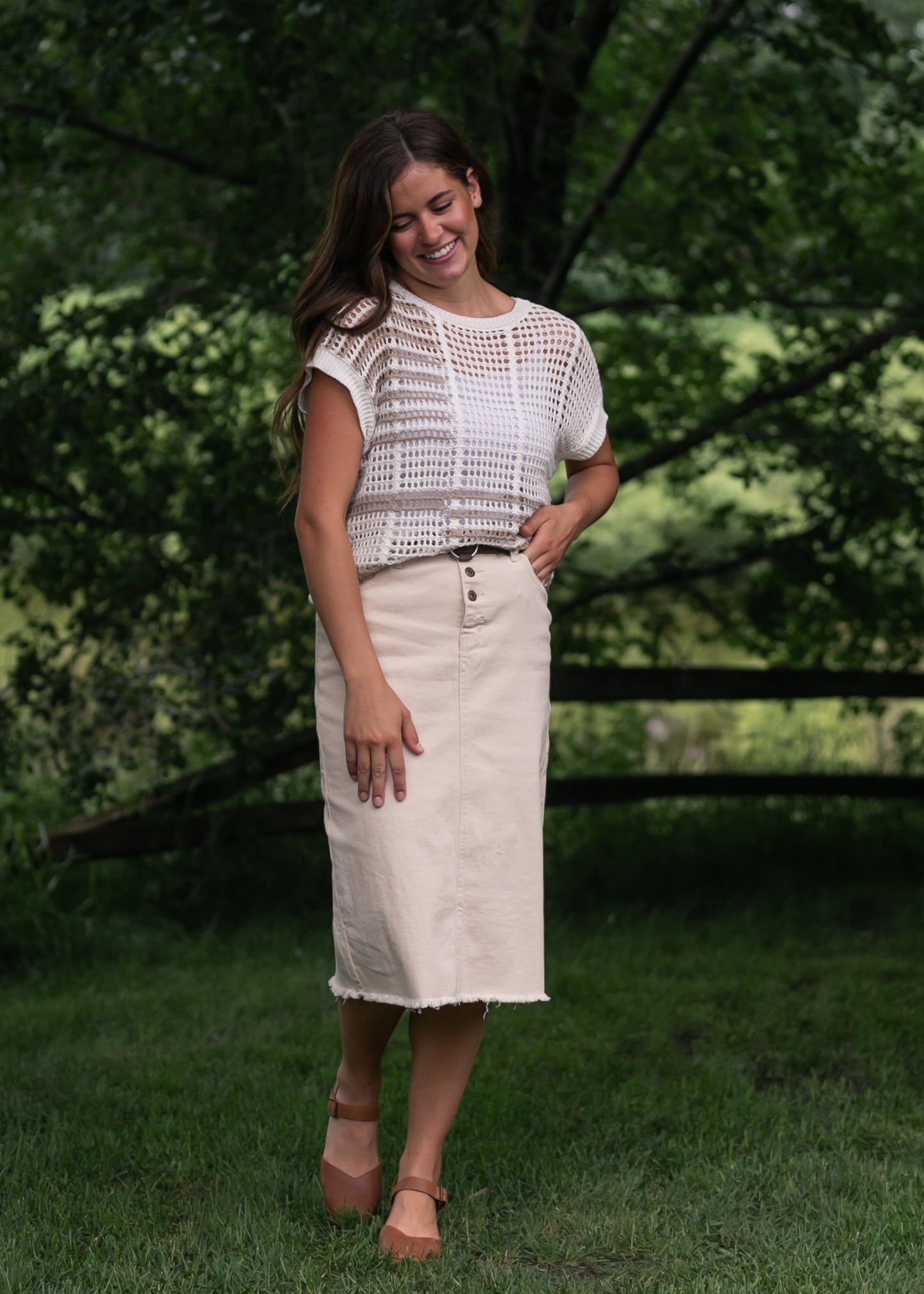 Multi Stripe Crochet Top - FINAL SALE