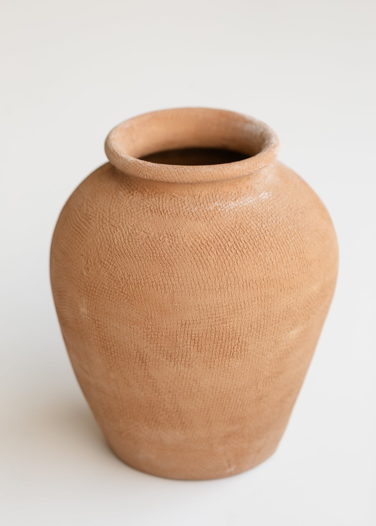 Natural Terracotta Wide Top Vase - FINAL SALE