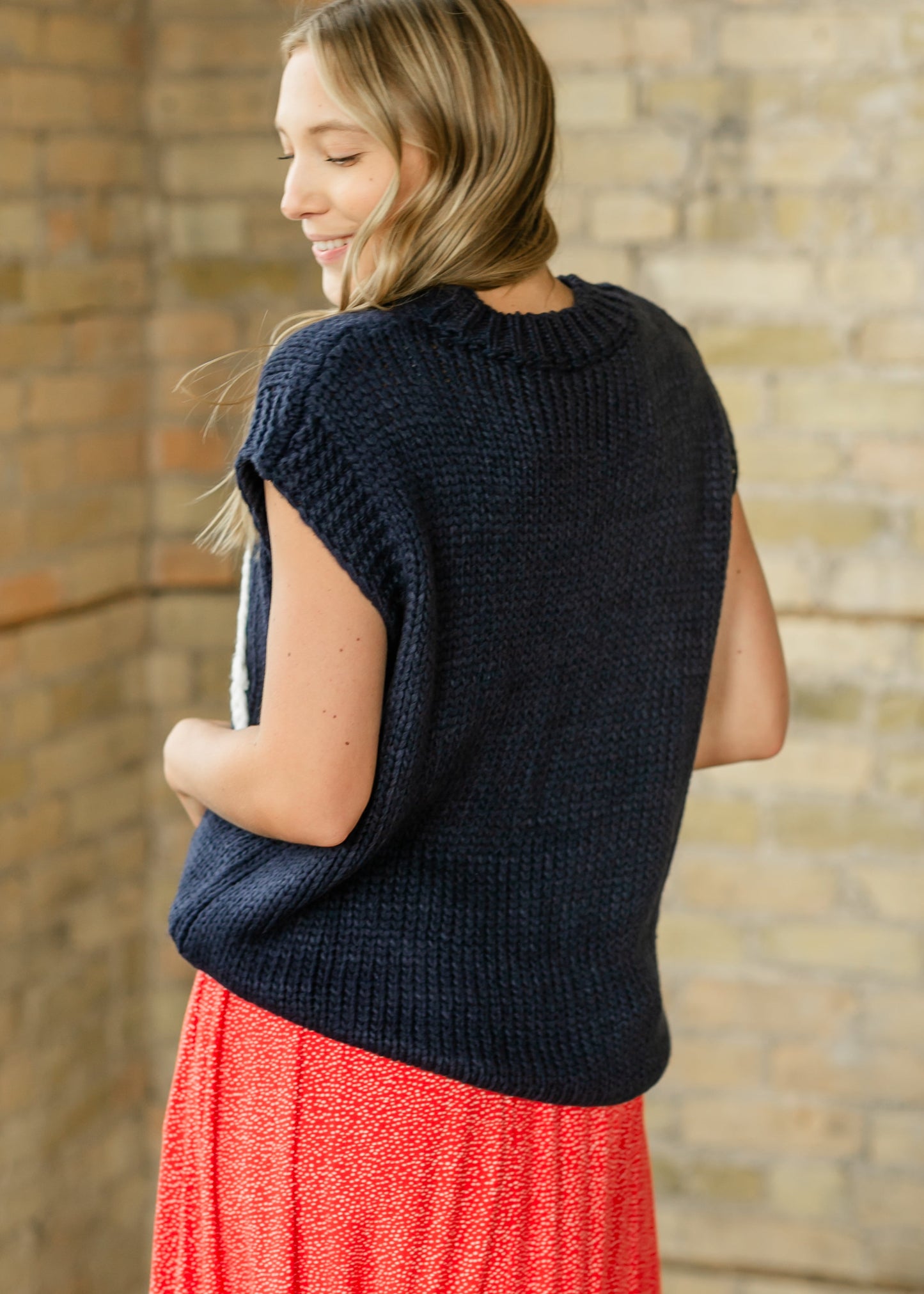 Navy USA Sweater Vest - FINAL SALE