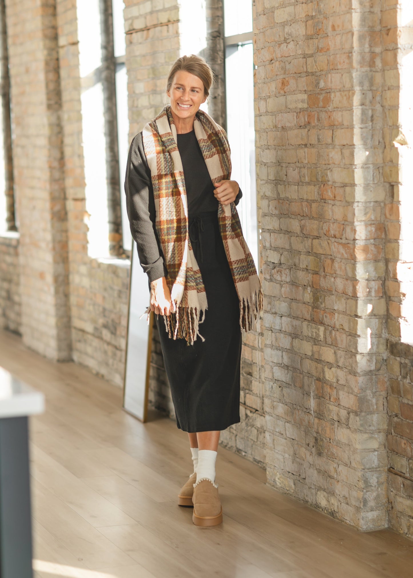 Nickie Cloud Knit Black Skirt - FINAL SALE