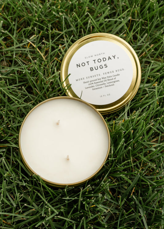 Not Today, Bugs Mosquito Candle - FINAL SALE