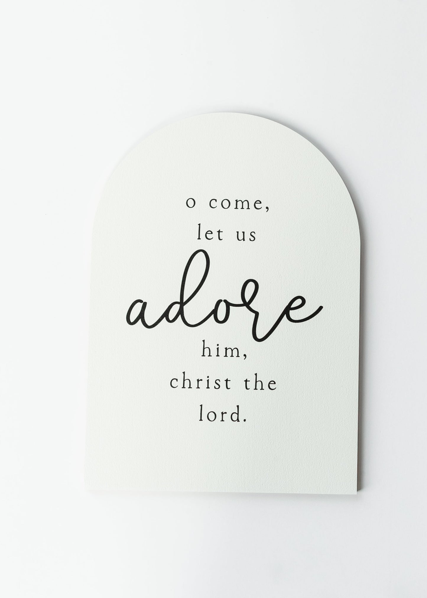 Oh Come Let Us Adore Him Christian Wall Art - FINAL SALE
