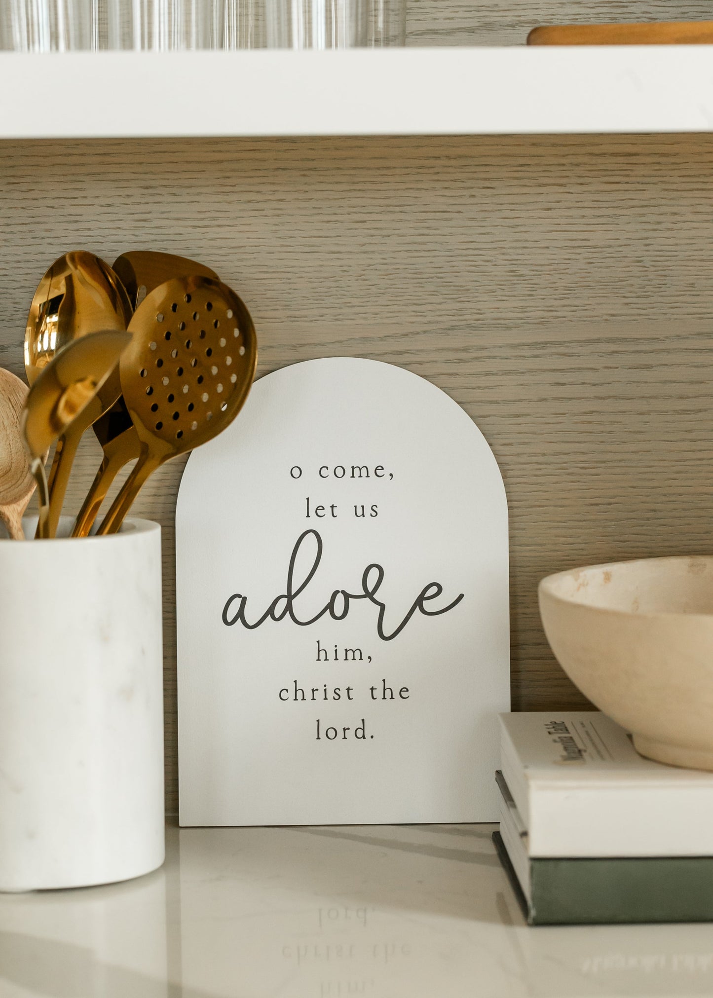 Oh Come Let Us Adore Him Christian Wall Art - FINAL SALE