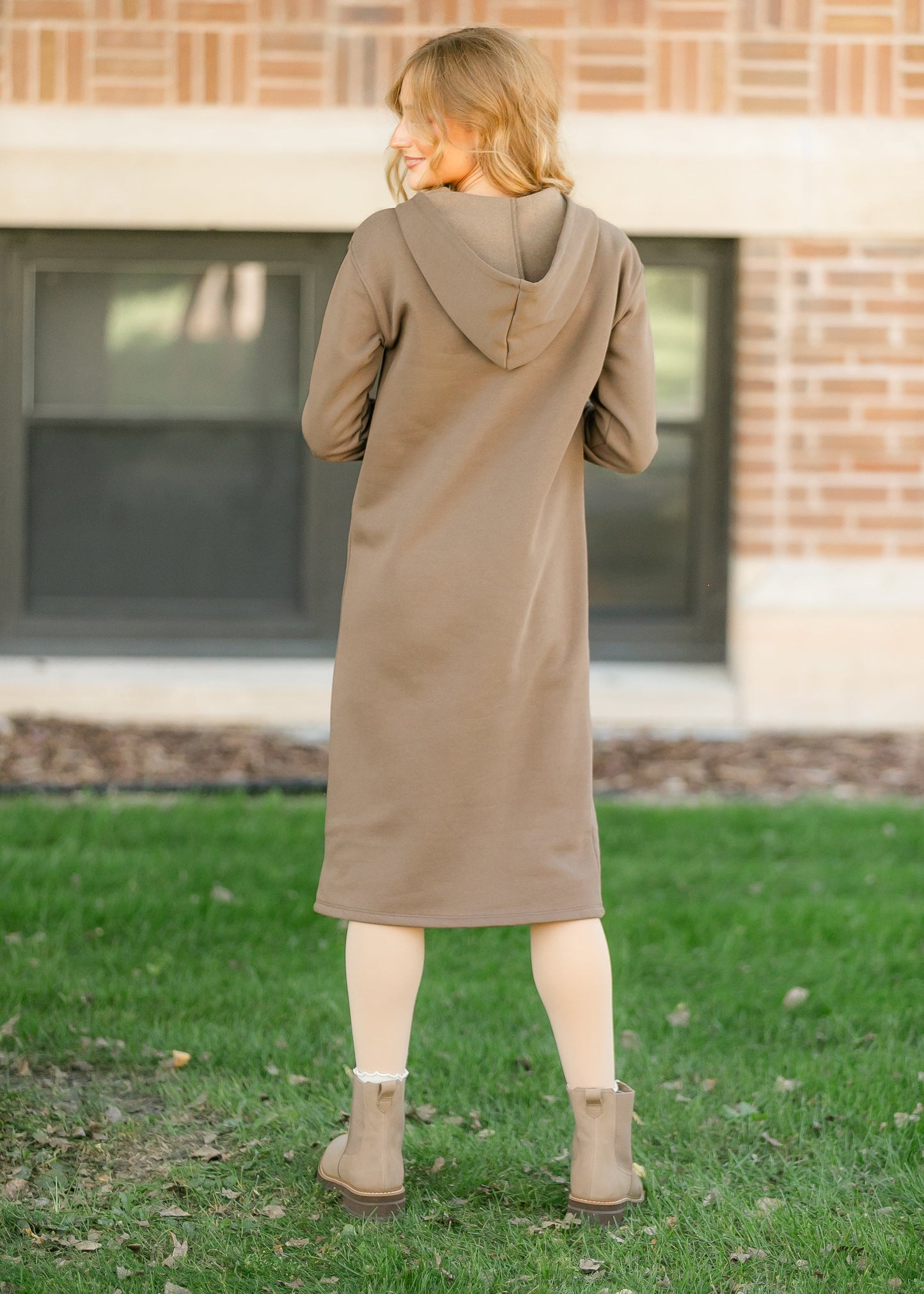 Olympia Zipper Sweatshirt Dress - FINAL SALE