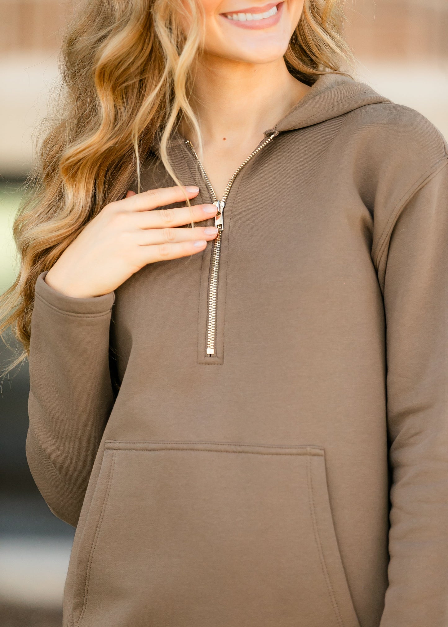 Olympia Zipper Sweatshirt Dress - FINAL SALE