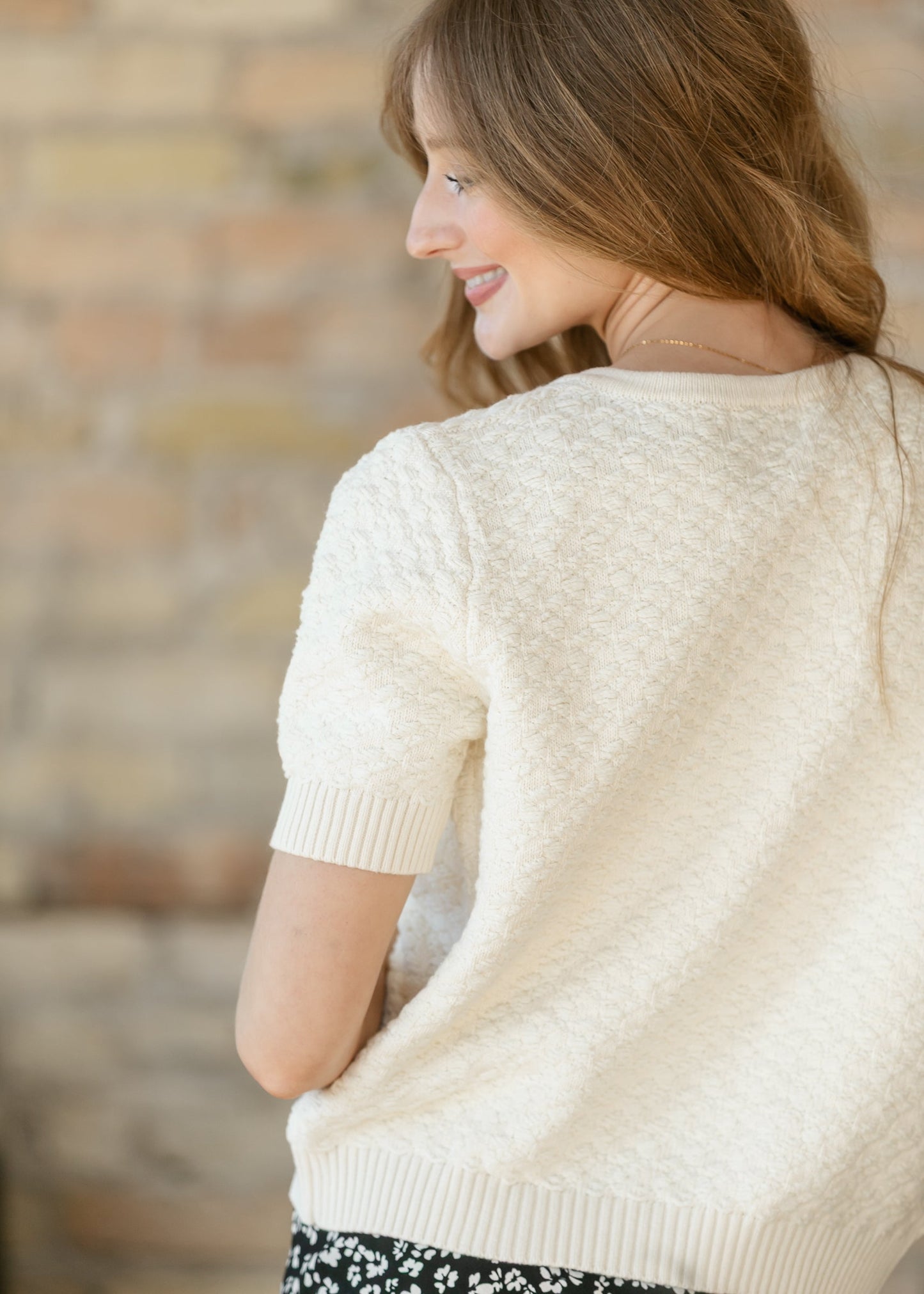 Open Front Short Sleeve Cardigan