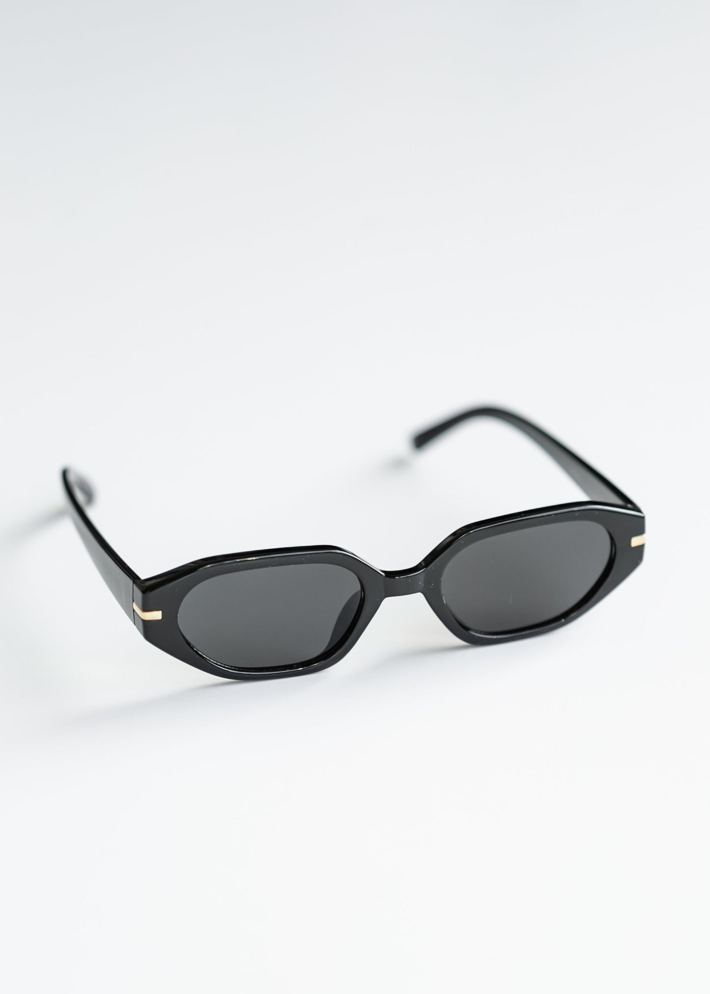 Oval Angled Acetate Sunglasses - FINAL SALE