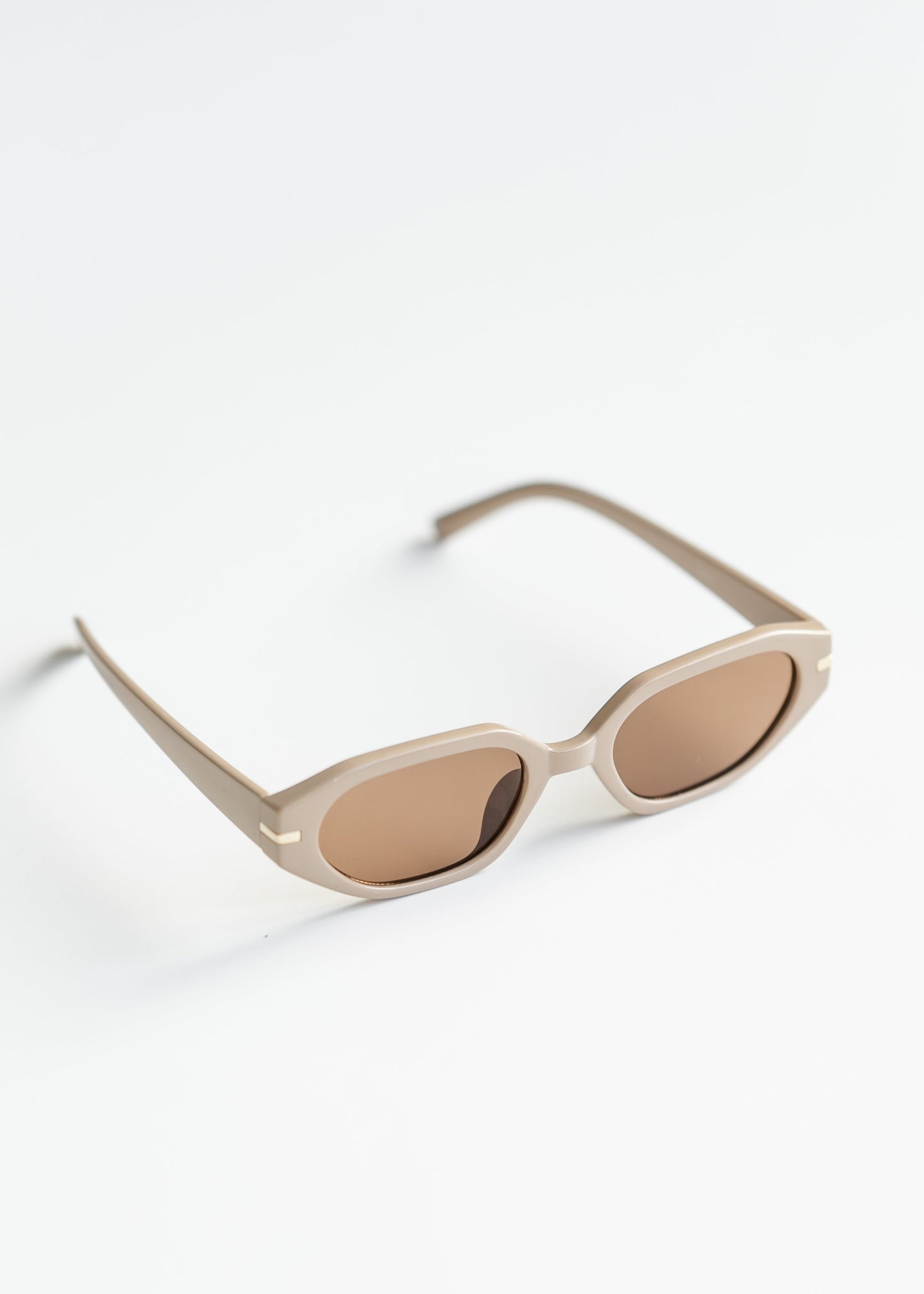 Oval Angled Acetate Sunglasses - FINAL SALE